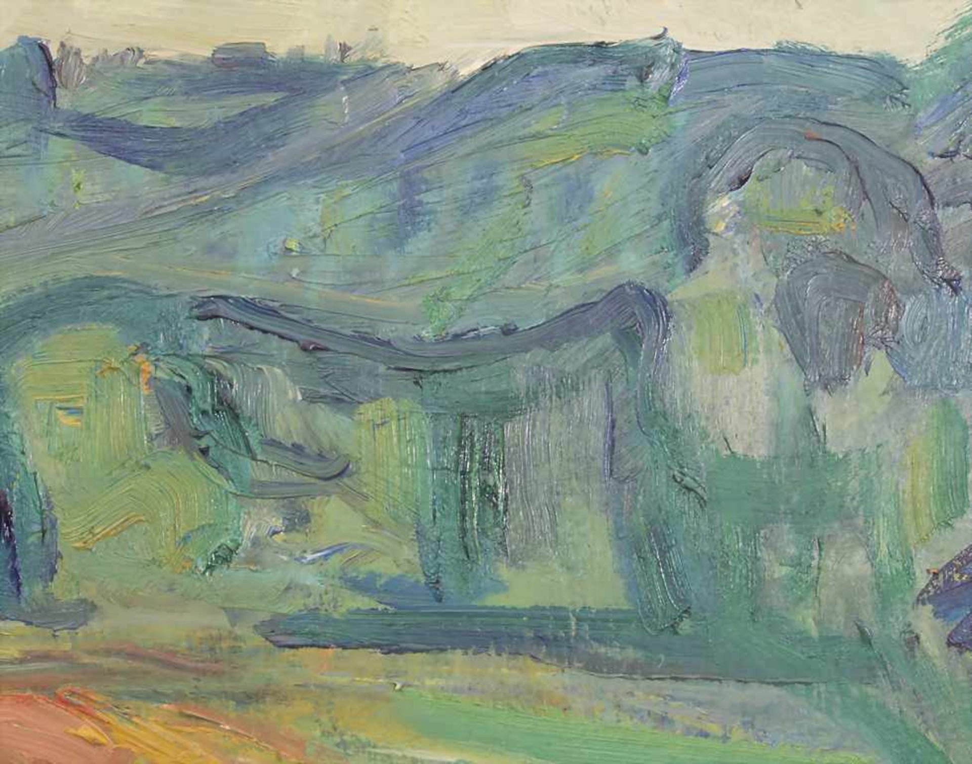 Otto Ditscher (1903-1987), 'Pfälzer Landschaft - Haardt' / 'A Palatinate landscape - Haardt' - Bild 4 aus 7