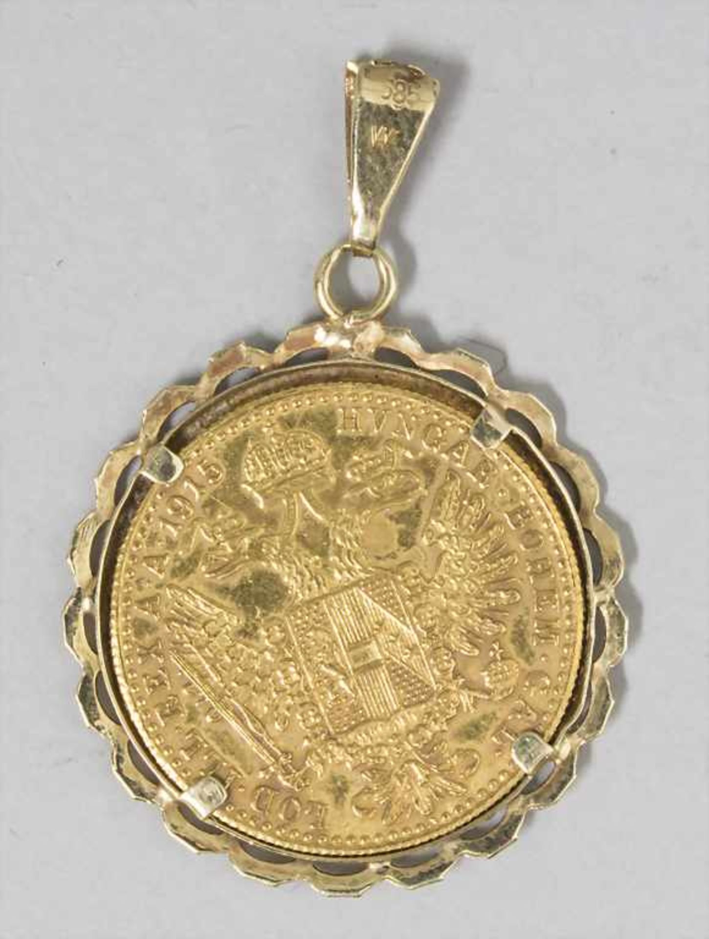 Anhänger Golddukate / A pendant with a gold ducat, Österreich - Bild 2 aus 2