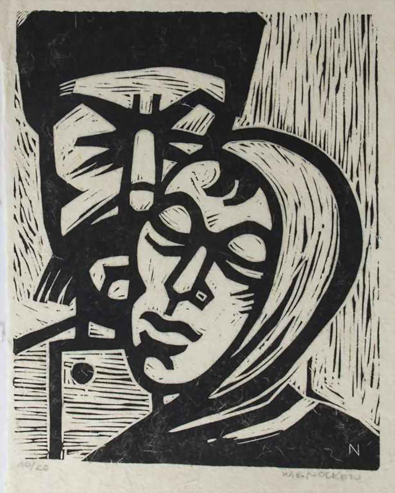 W.E. Nocken (1919-1995), Konvolut 2 Linolschnitte / A set of 2 linocuts