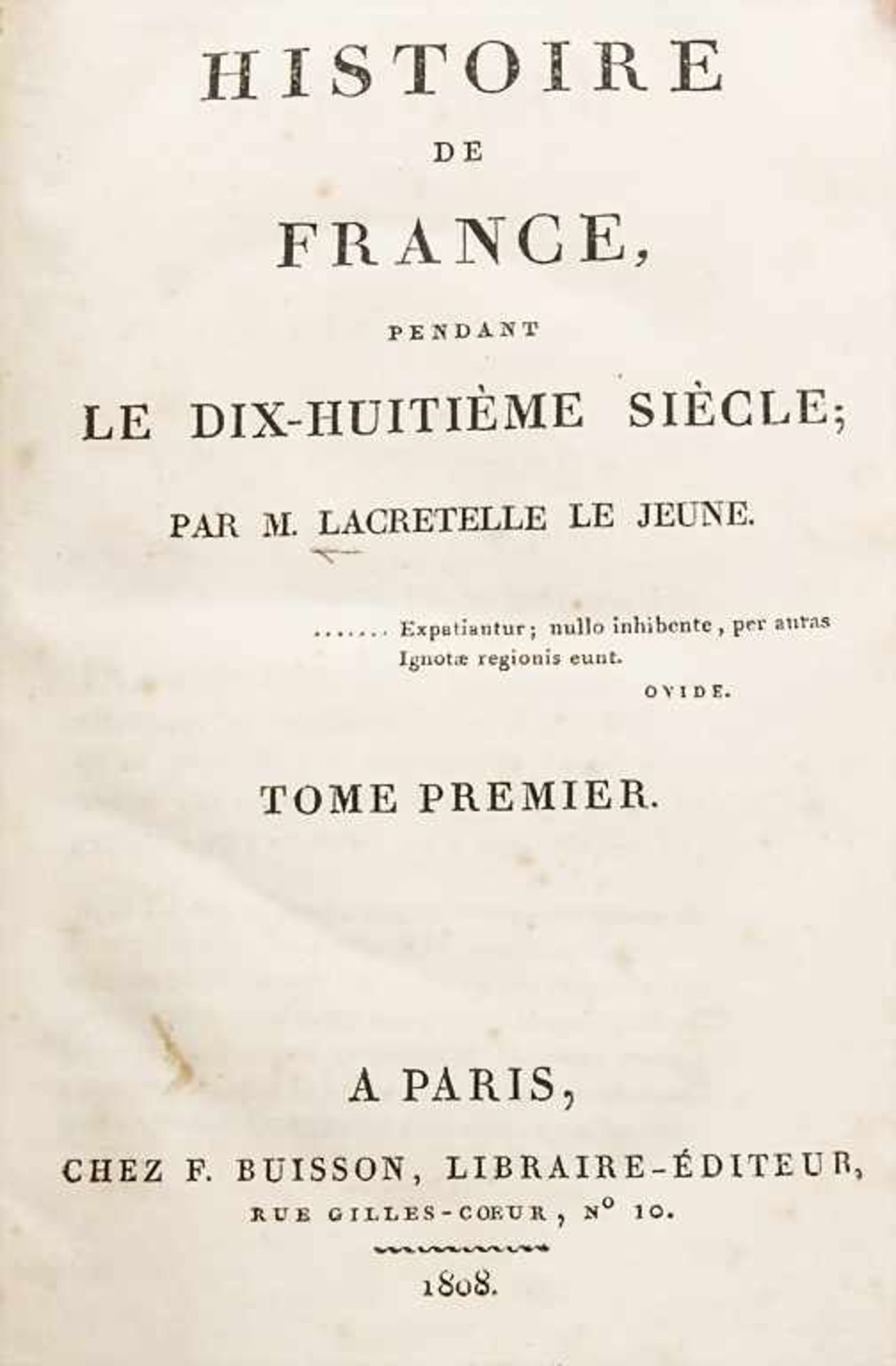 M. Lacretelle le Jeune: Le Dix-Huitième Siècle, Bd. 1 - 6