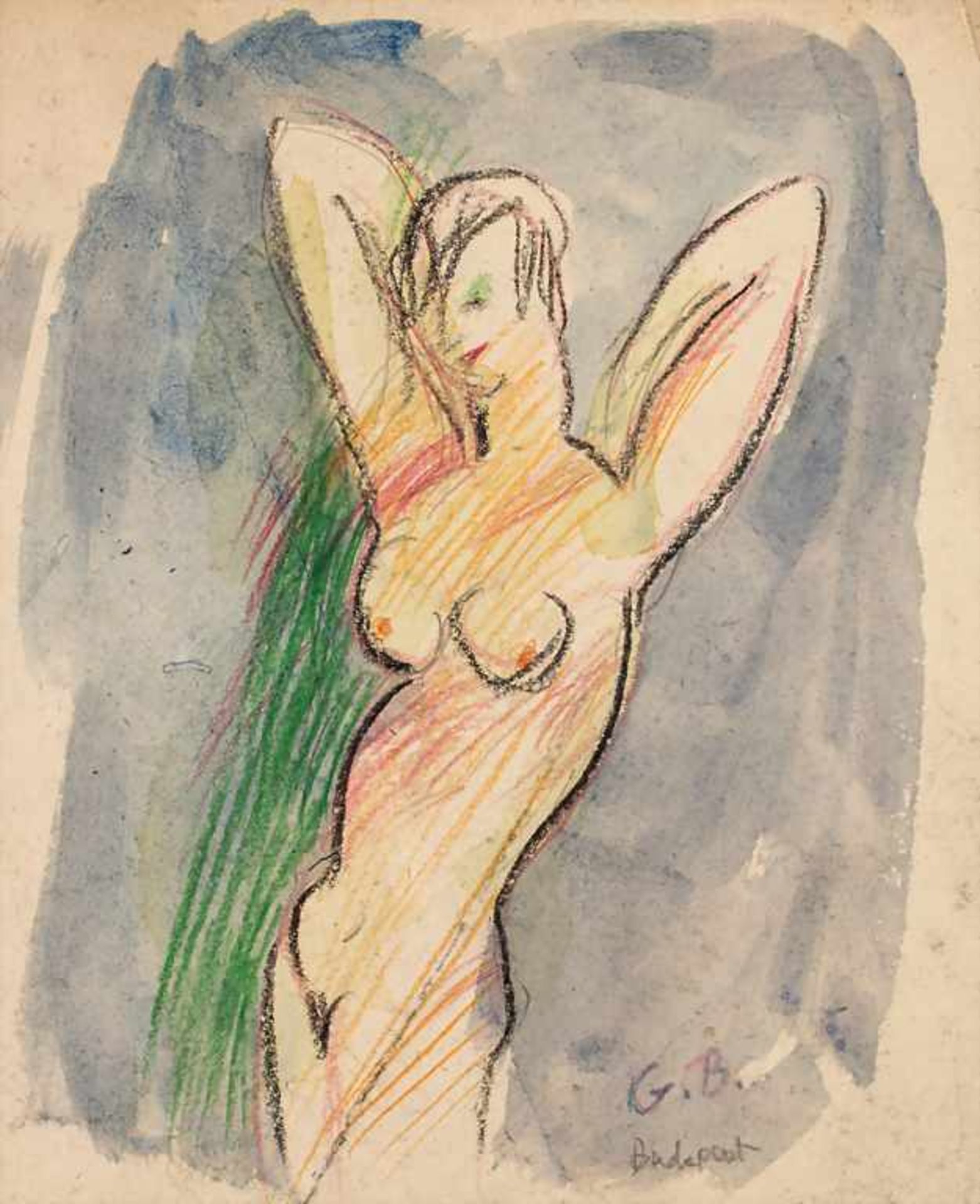 Ungarischer Künstler (20. Jh.), 'Weiblicher Akt' / 'A female nude'