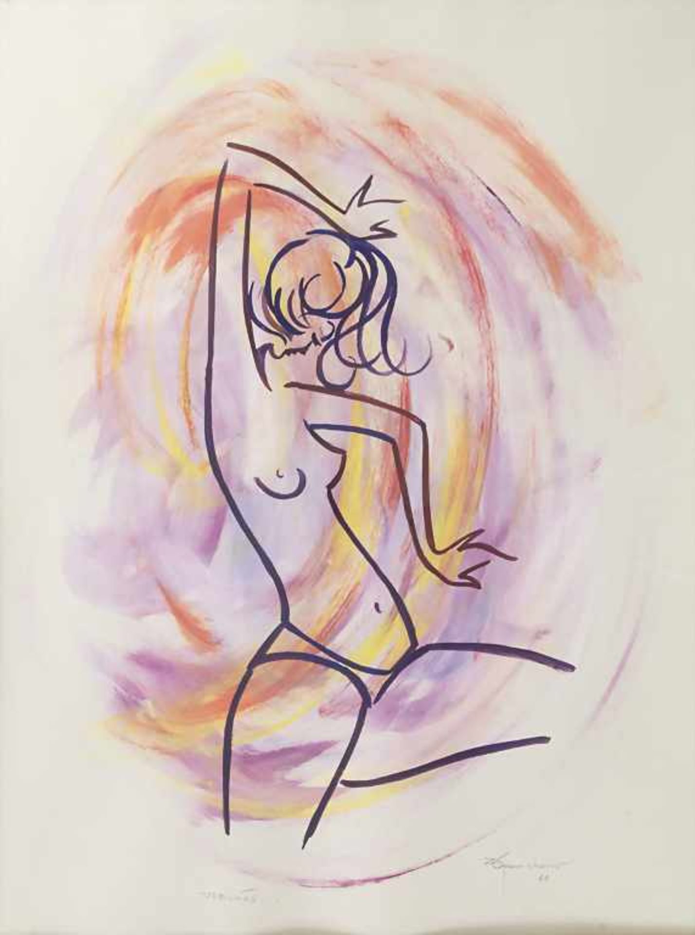 Zé Penicheiro (*1937), 3 Zeichnungen: 'Weibliche Akte' und 'Fischerin'/ 3 drawings 'female nudes' - Image 9 of 12