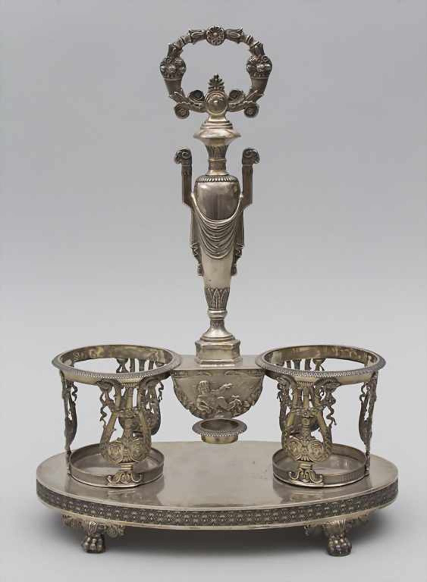 Empire Menage / An Empire silver cruet stand, Frankreich, 1819-1938 - Bild 4 aus 11