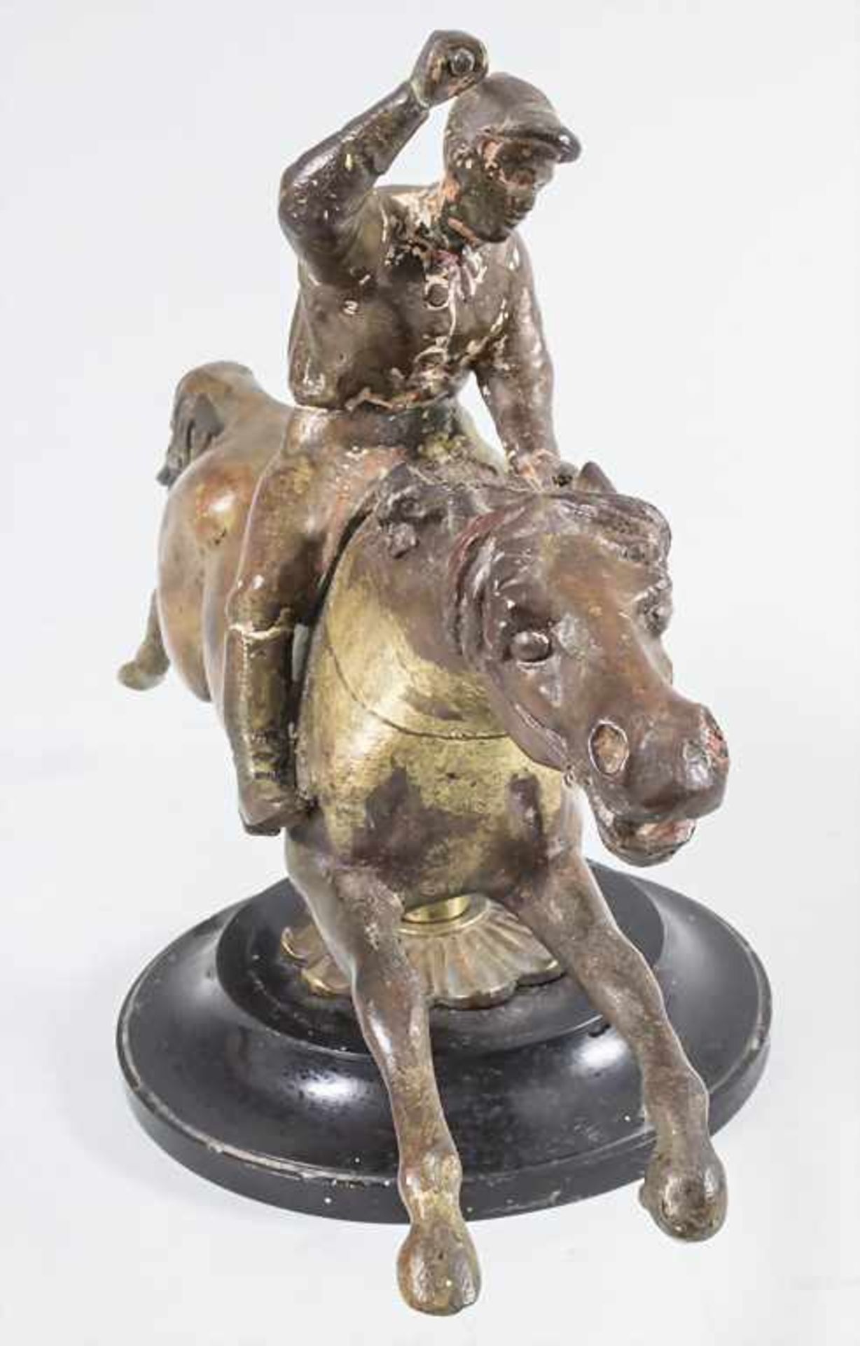 Bronzefigur 'Jockey' / A bronze figure 'Jockey', um 1900 - Bild 3 aus 4