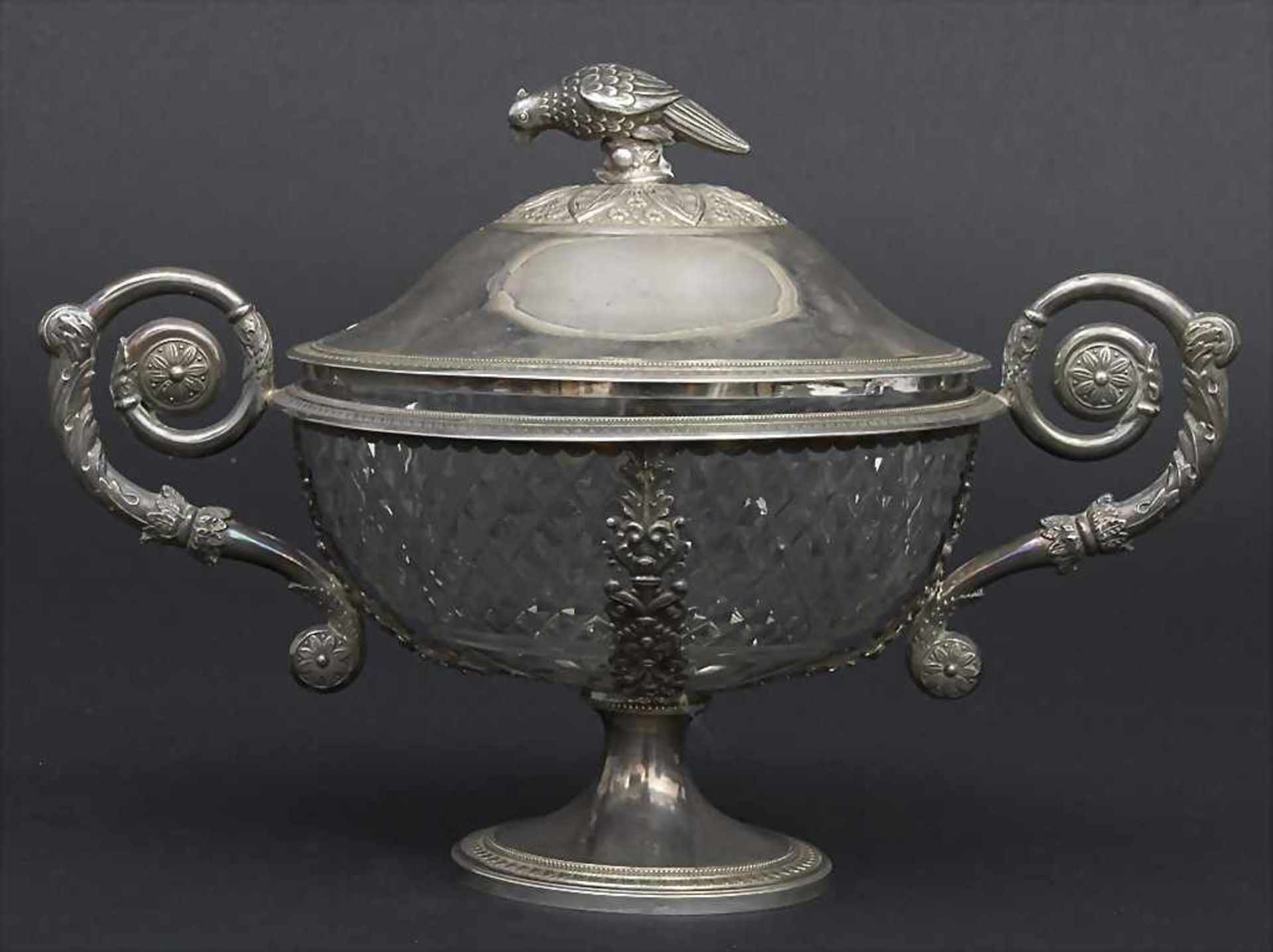 Deckeldose / A lidded silver bowl, Brüssel / Brussels, um 1840