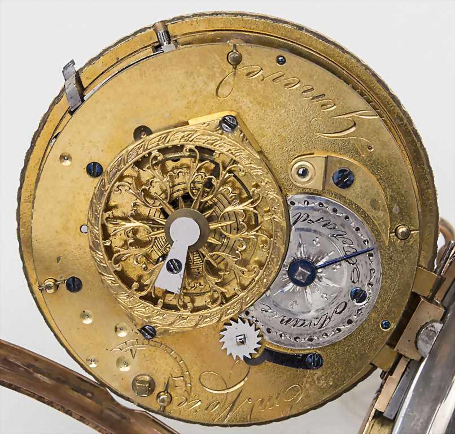 Offene Taschenuhr, Emile Moré a Geneve, um 1800 - Bild 6 aus 6