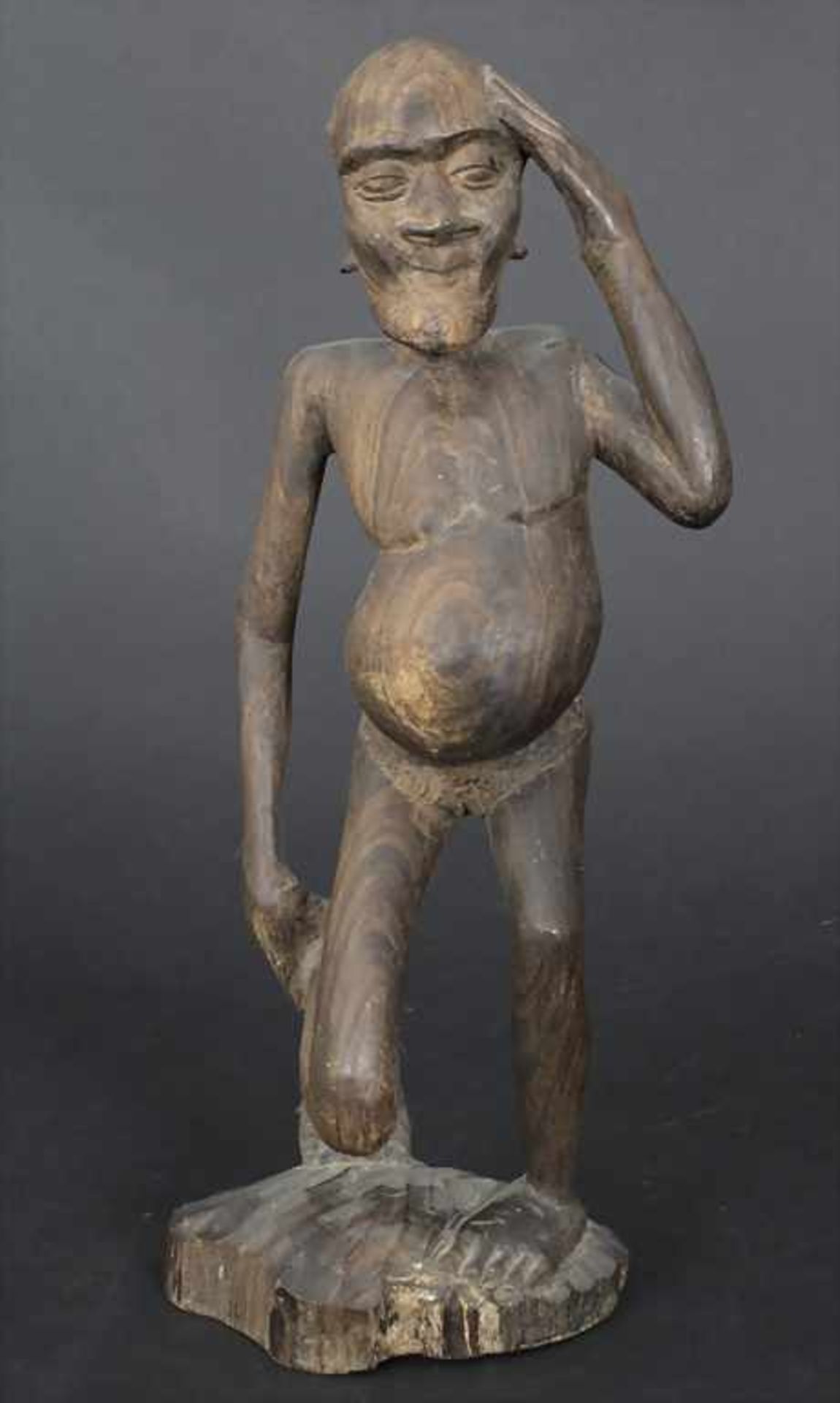 Skulptur 'Männlicher Akt' / A figure 'male nude', Afrika, 20. Jh.