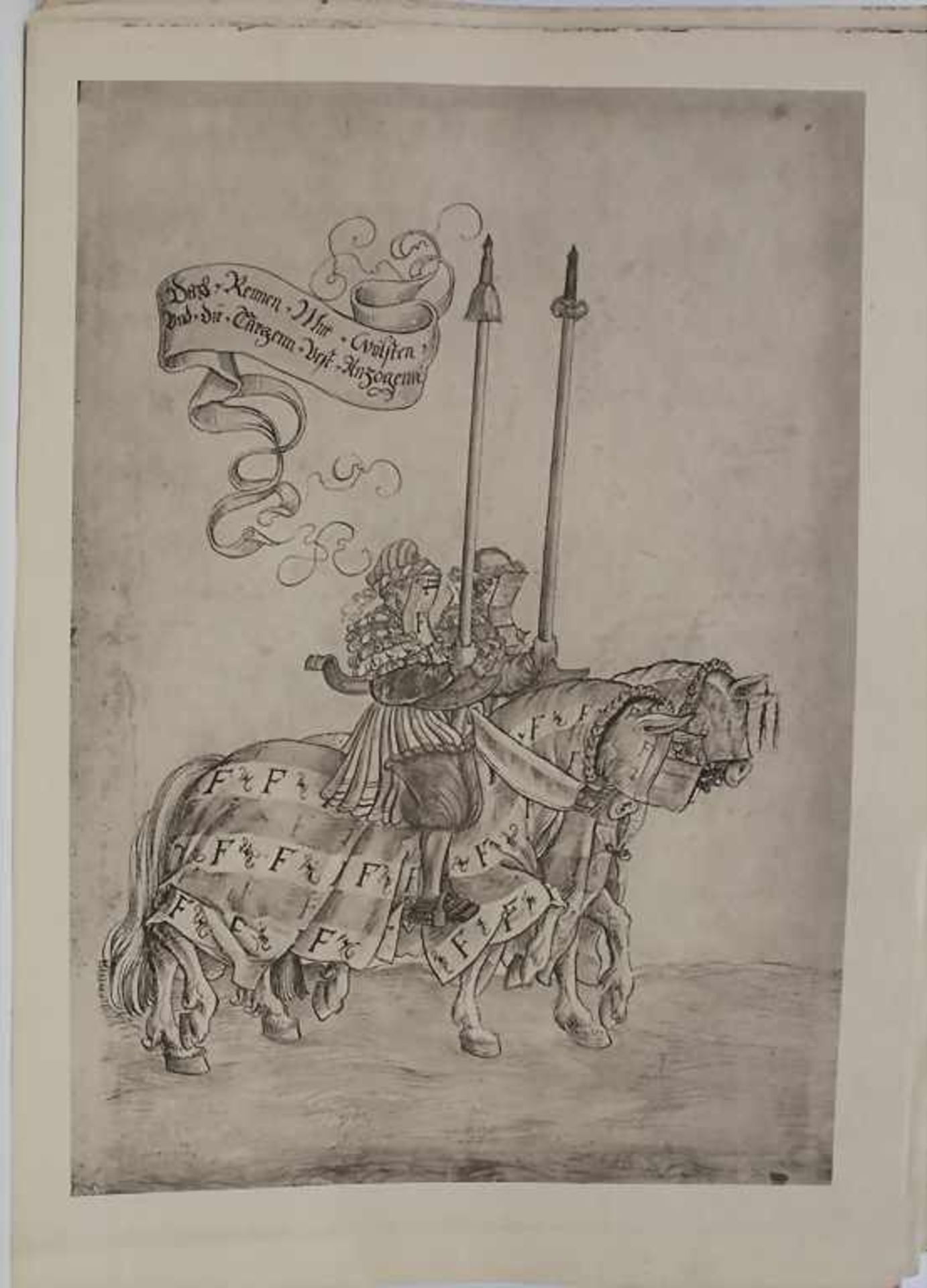 19 Heliogravuren 'Ritter' / A set of 19 heliogravures 'knights' - Image 7 of 12