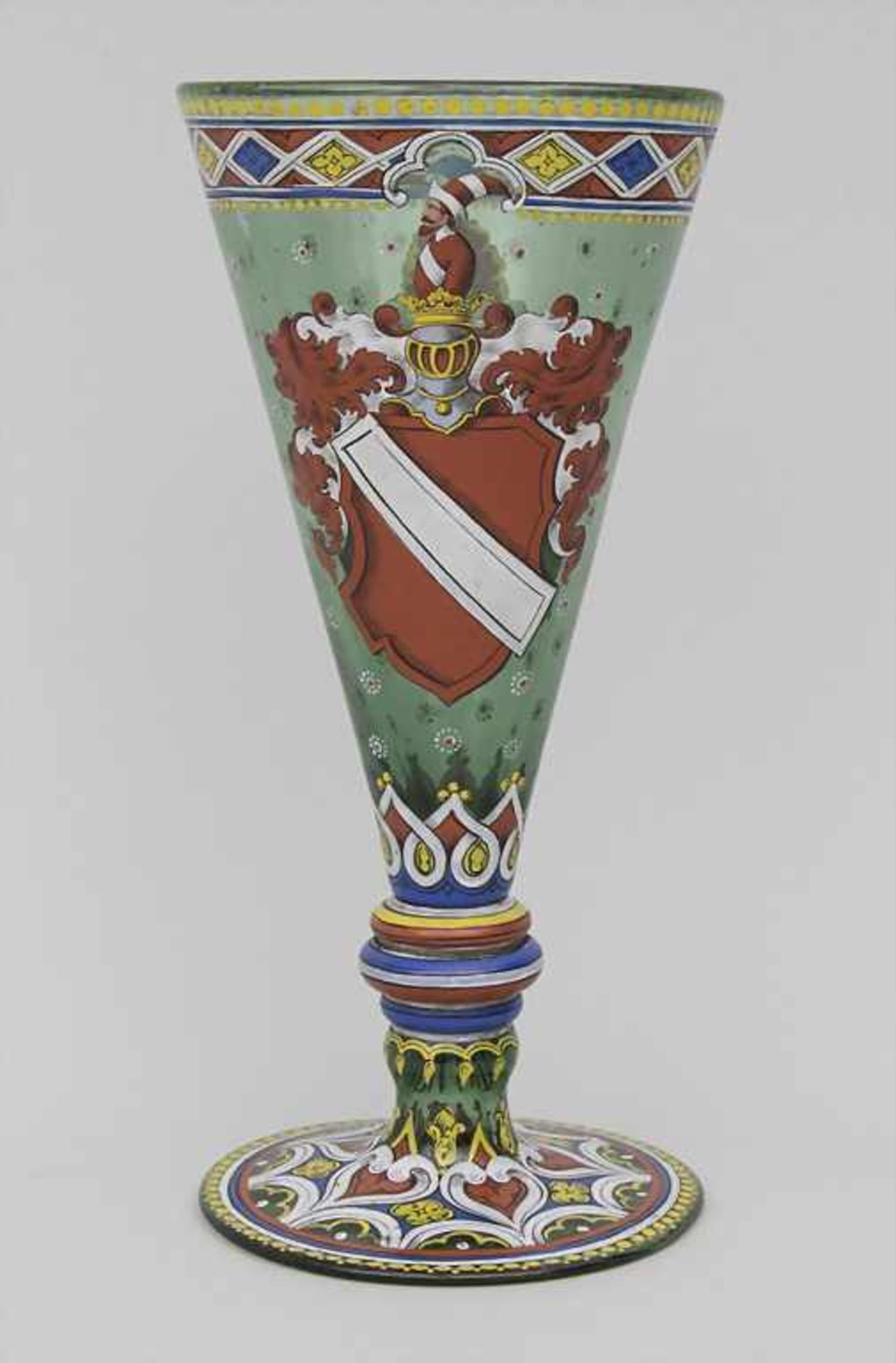 Pokal mit Wappendekor / A goblet with coat of arms, 18. / 19. Jh.