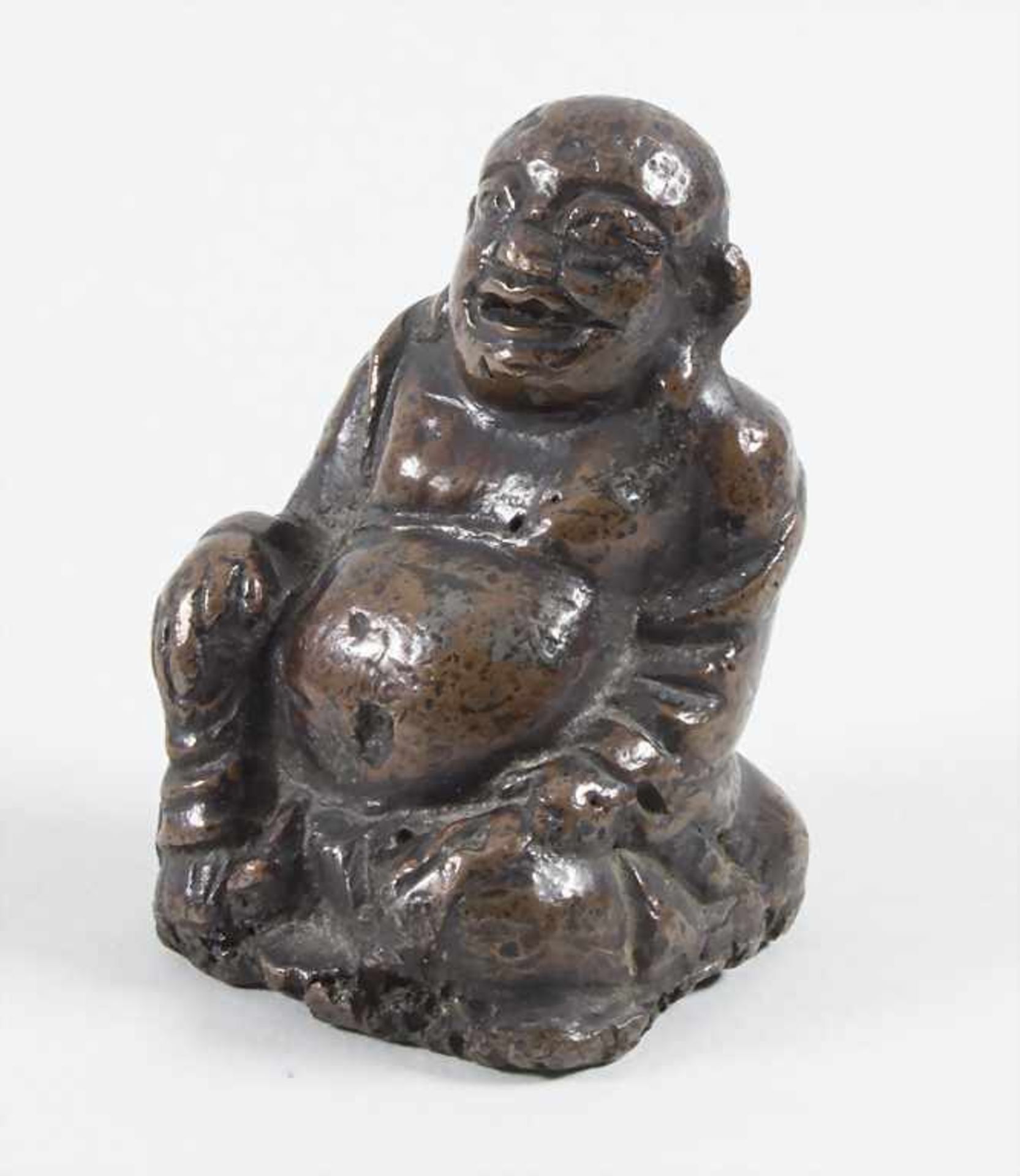 Glücksbuddha, 'Luohan', Tibeto-Chinesisch, 17./18. Jh. - Image 5 of 6