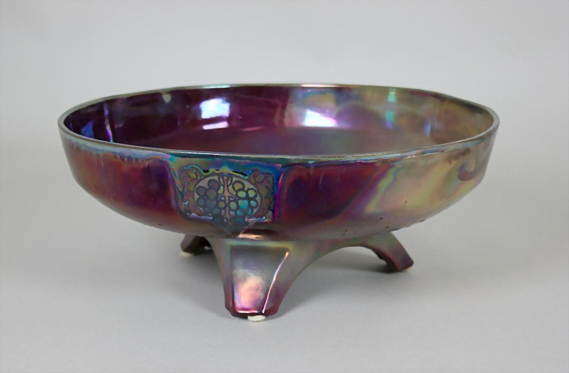 Art Déco-Obstschale/ Fruit Bowl, Montières, Amiens, um 1925 - Bild 2 aus 5