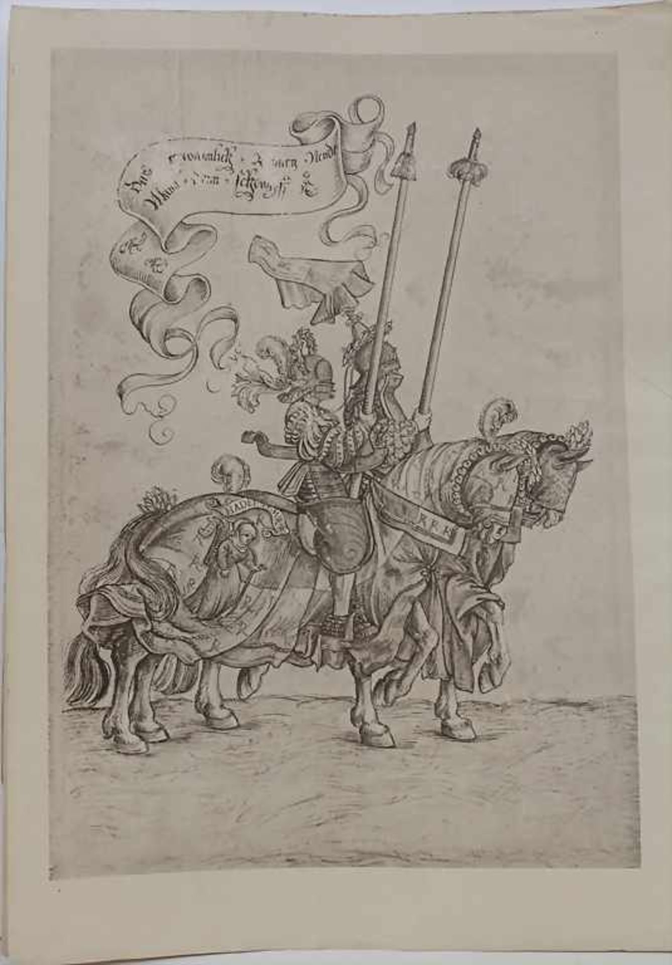 19 Heliogravuren 'Ritter' / A set of 19 heliogravures 'knights' - Image 8 of 12
