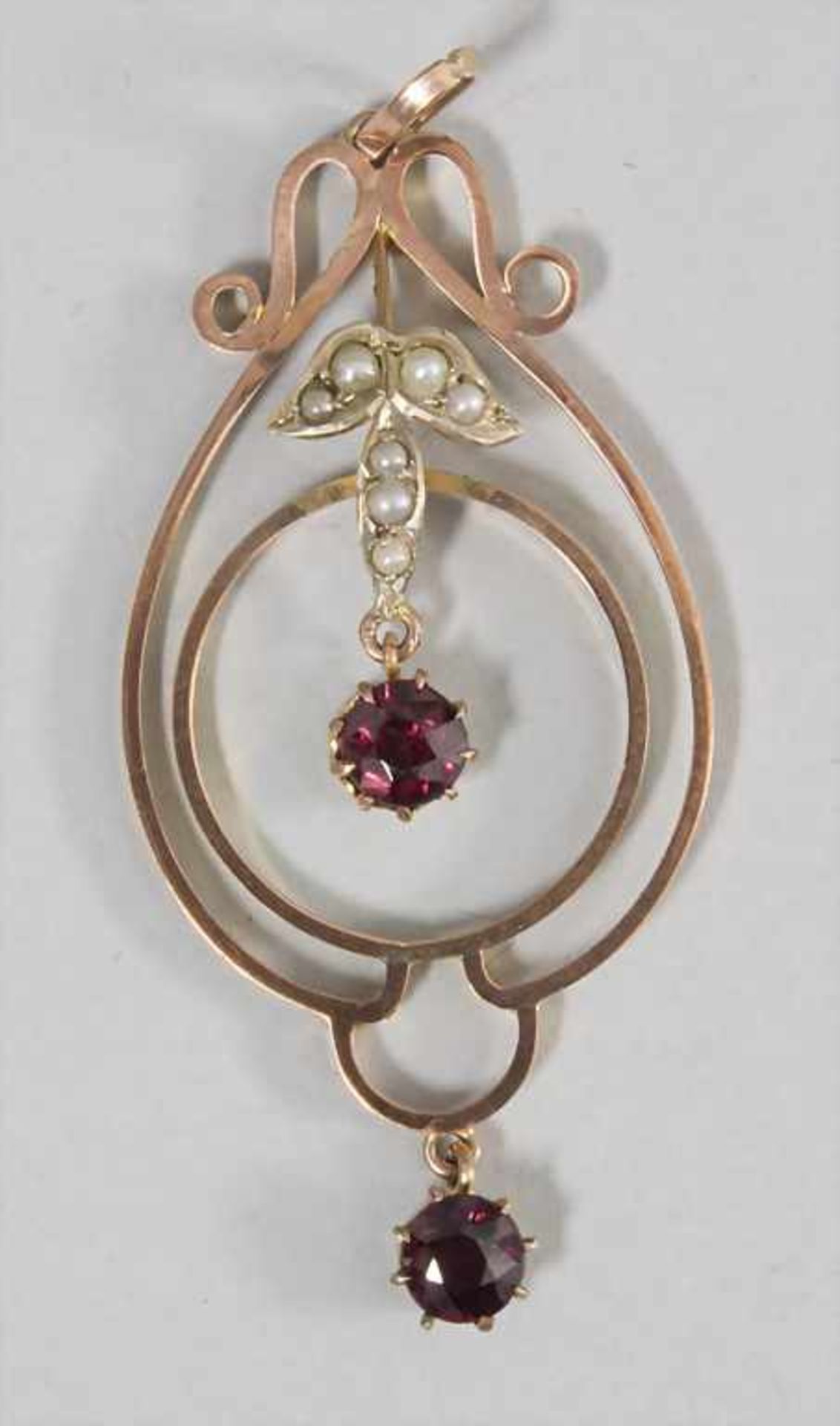 Jugendstil Anhänger / An Art Nouveau pendant, England, um 1900 - Bild 2 aus 2