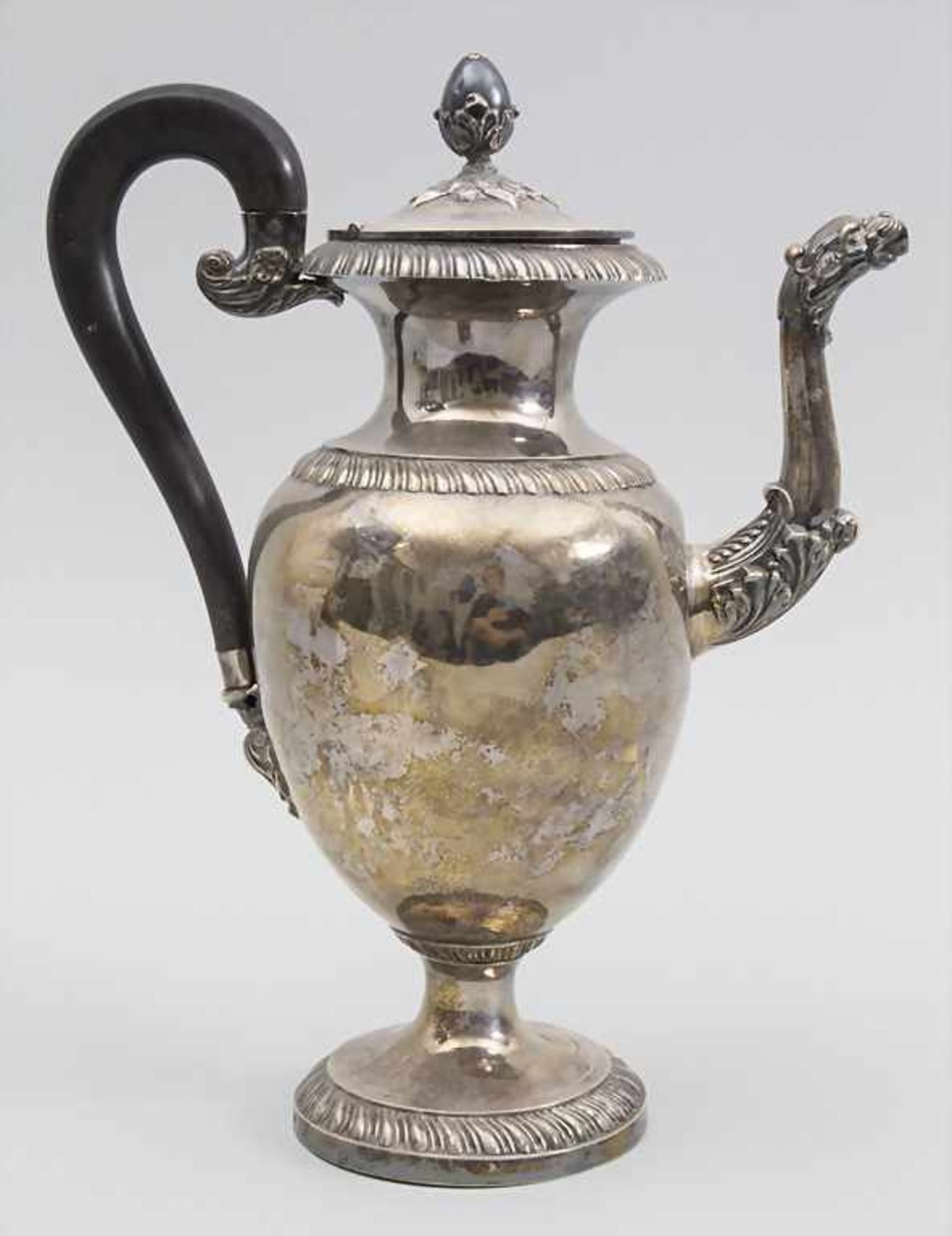 Kaffee Kanne / A silver coffee pot, Paris, um 1830 - Image 4 of 11