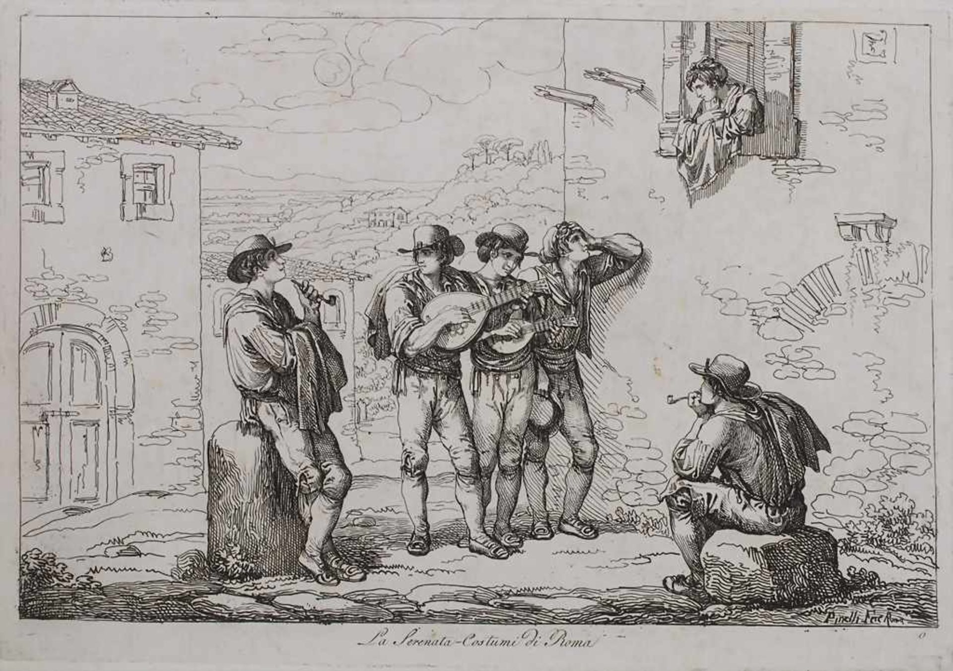 Bartolomeo Pinelli (1781-1835), 'Raccolta di Cinquanta Costumi Pittoreschi' - Image 7 of 8