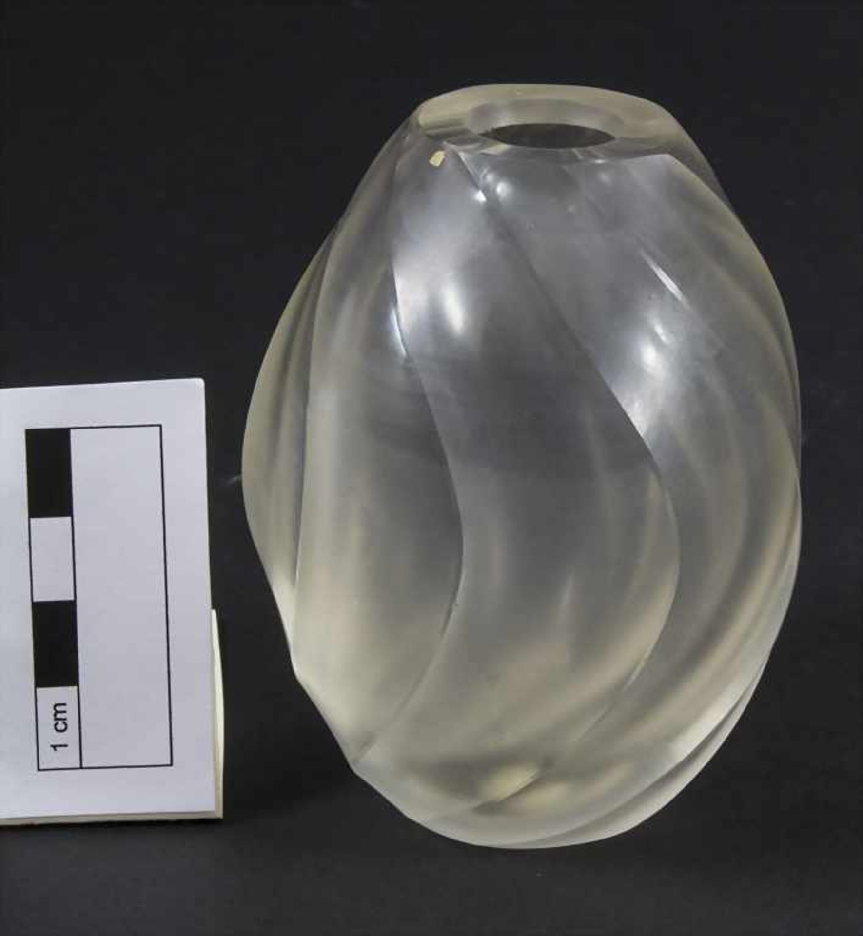 Kleine Glasziervase / A small decorative vase, Fachschule Eiff Stuttgart, Entw. wohl H. Model, - Bild 2 aus 4