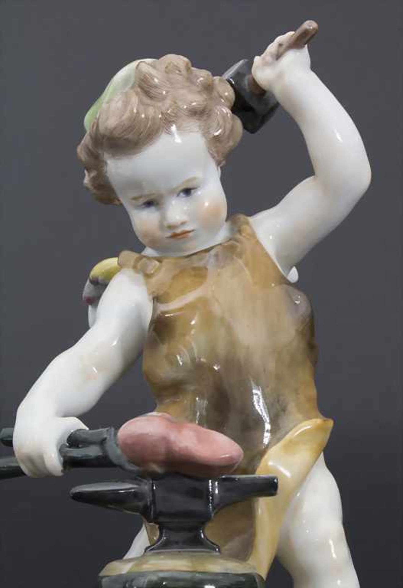 Amor als Schmied / A cupid as smith, Heinrich Schwabe, Meissen, 1918-1933 - Bild 5 aus 7