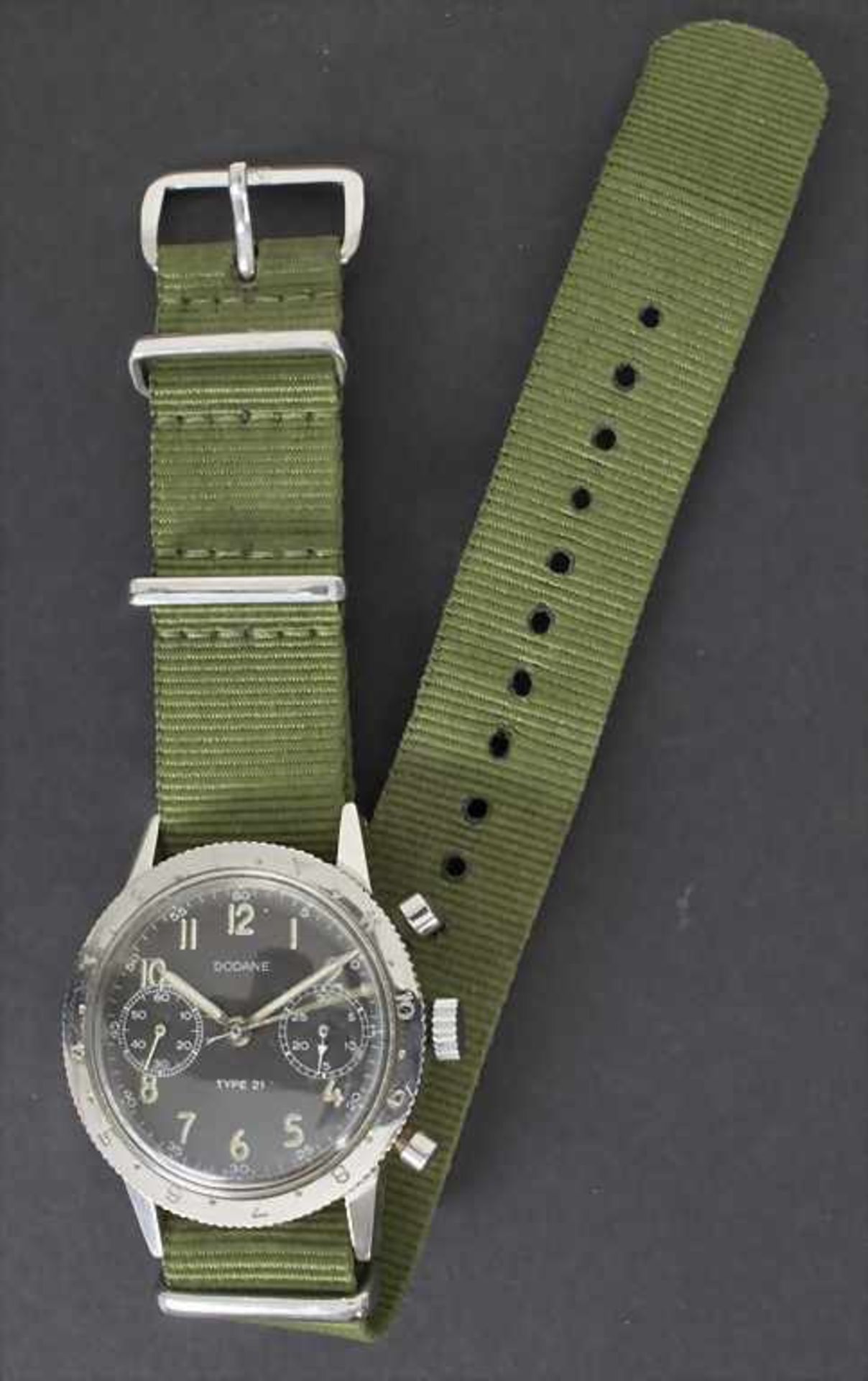 DODANE, Fliegerchronograph, Französische Luftwaffe, 1968 - Bild 2 aus 3