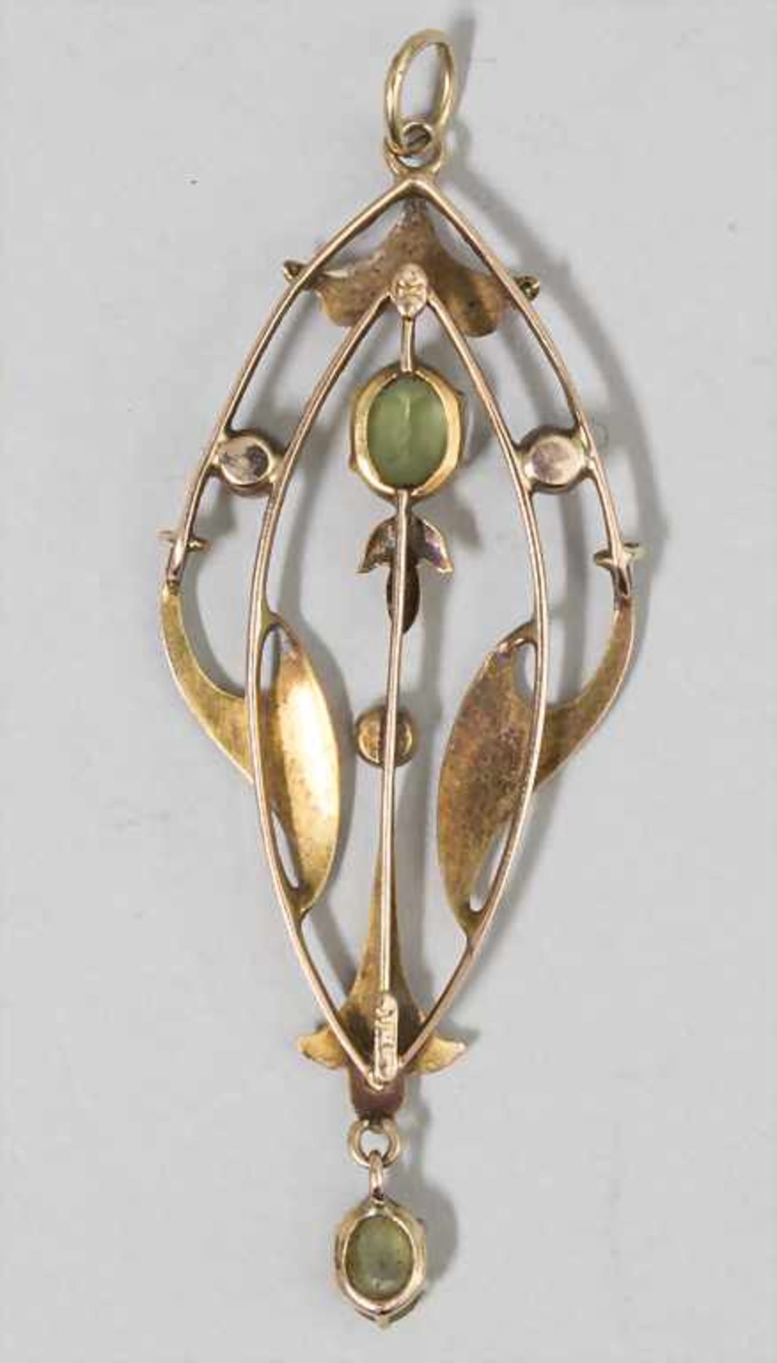 Jugendstil Anhänger / An Art Nouveau pendant, England, um 1900 - Bild 2 aus 2