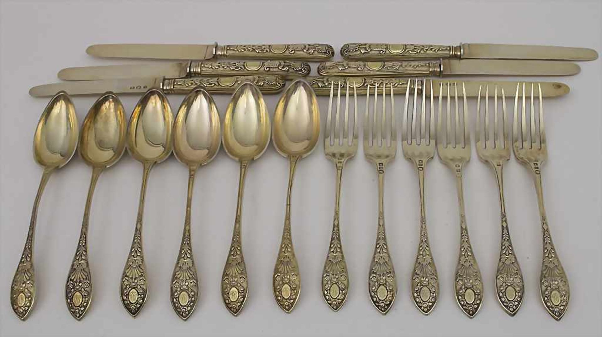 Besteck für 6 Personen / A set of cutlery, Belgien/Belgium, 1831-1868