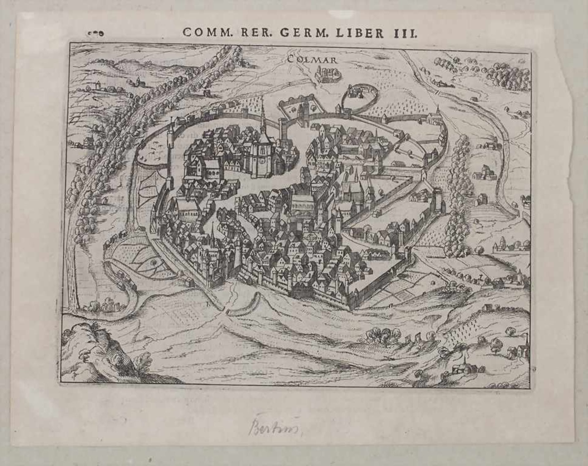 Petrus Bertius (1565-1629), historische Ansicht con Colmar / A historic view of Colmar - Image 2 of 4
