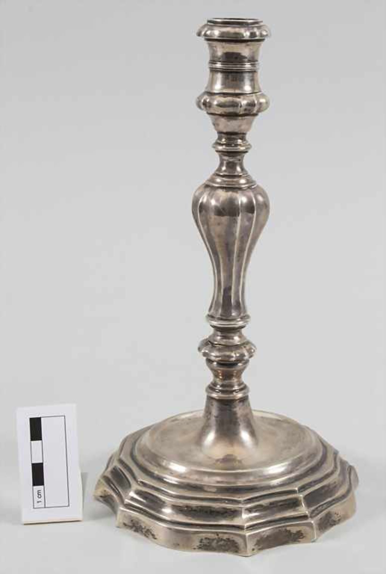 Paar Florentiner Barock Leuchter / A pair of Florence Baroque silver candlesticks, wohl Massimiliano - Image 2 of 18