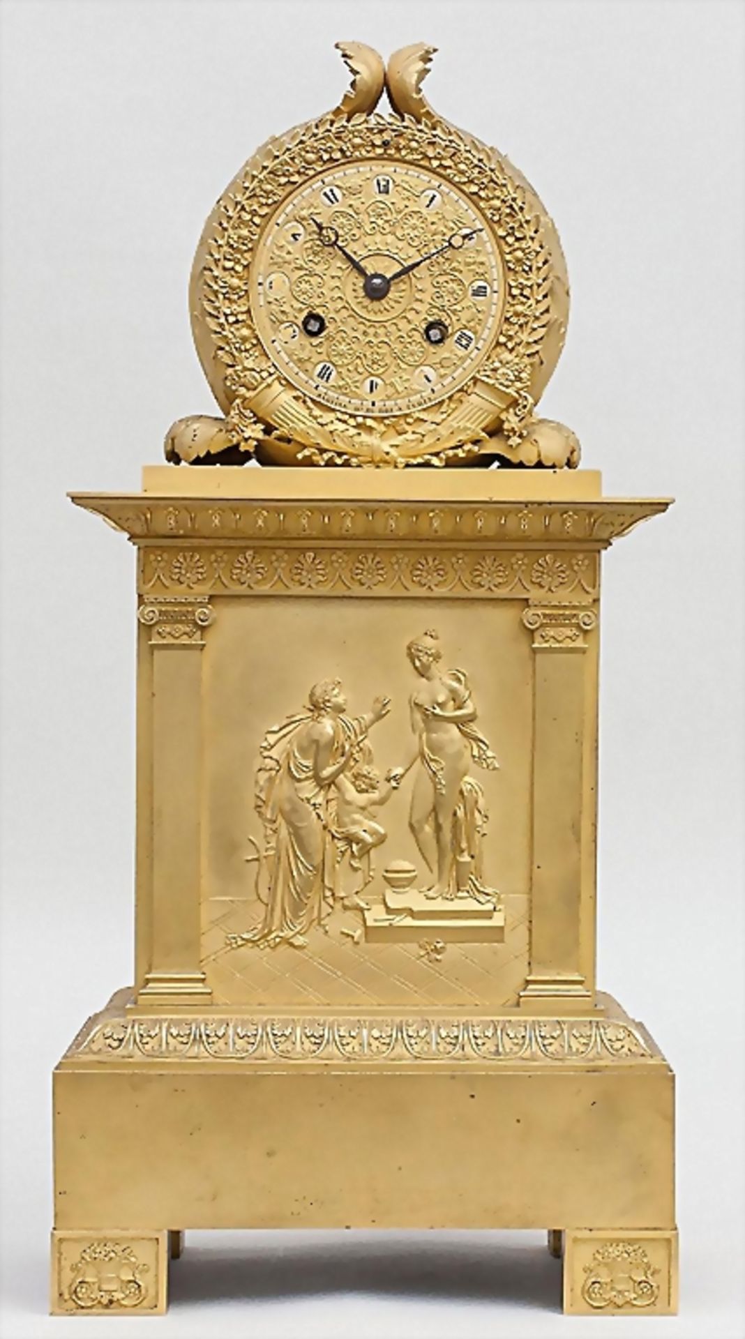 Pendule/Empire Clock, Martina Horloge de Roi a Turin, um 1810