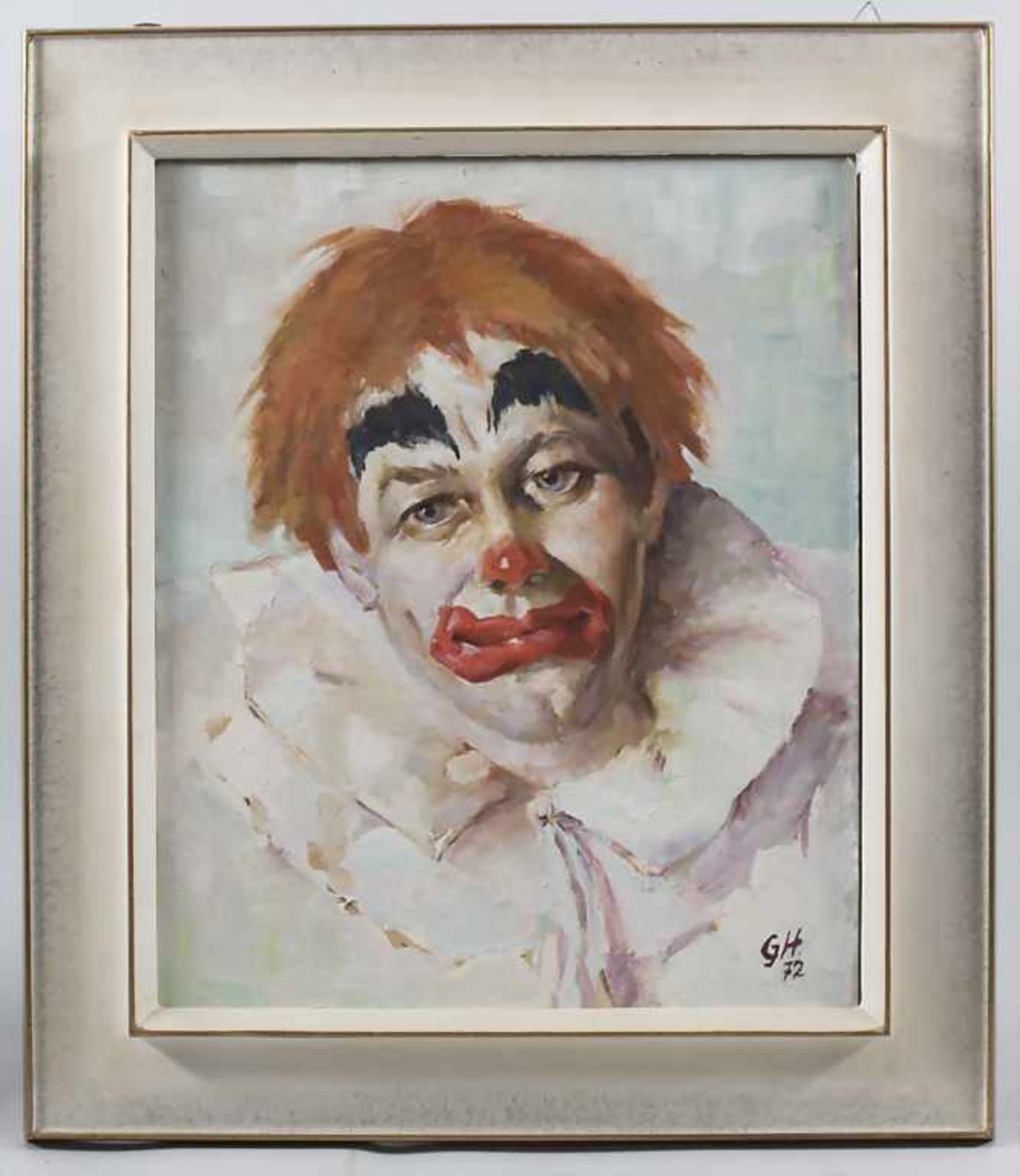 Monogrammist 'GH' (tätig um 1972), 'Trauriger Clown' / 'A sad clown' - Image 2 of 5