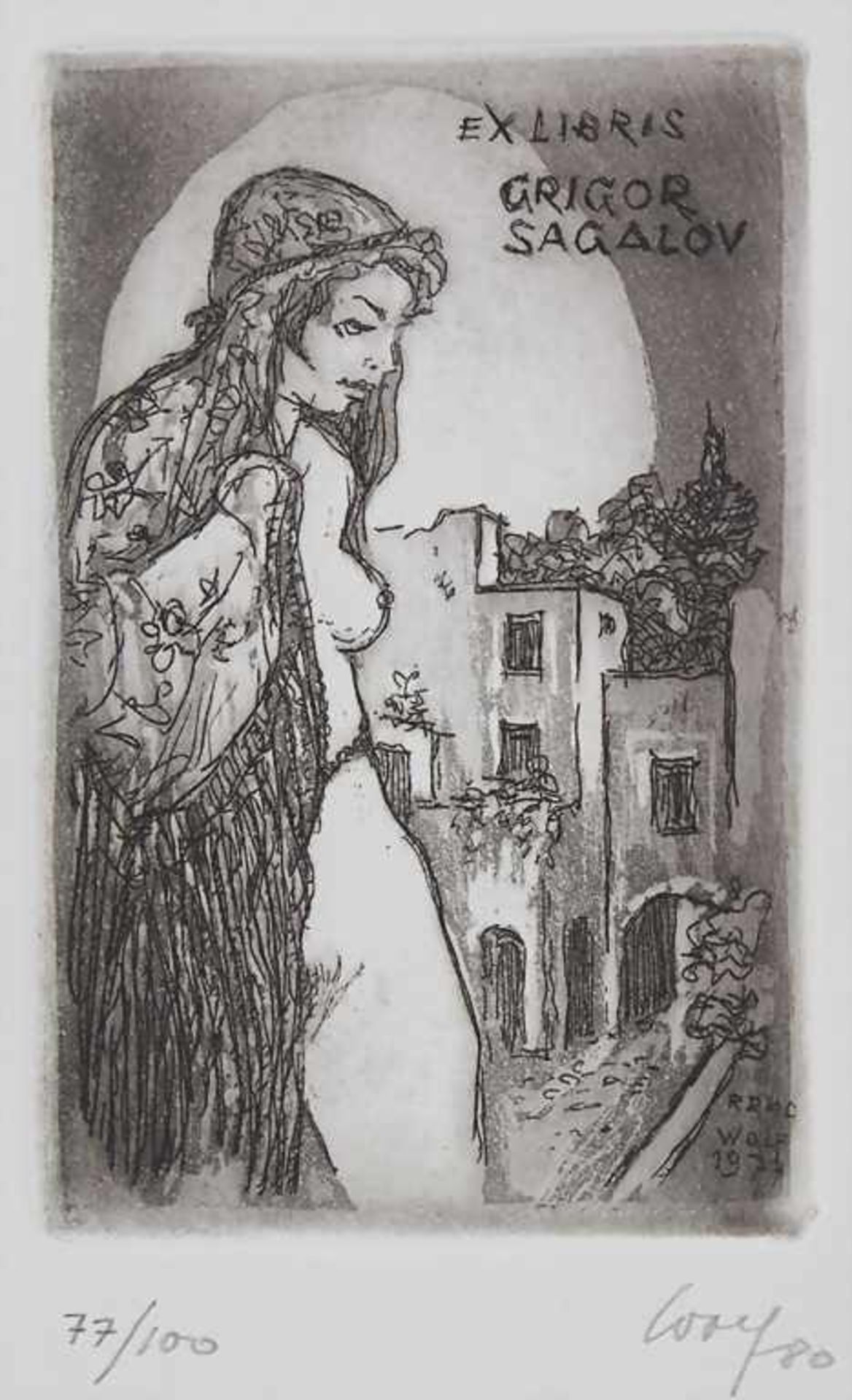 Konvolut 6 Ex-Libris / A set of 6 ex-libris - Image 5 of 7