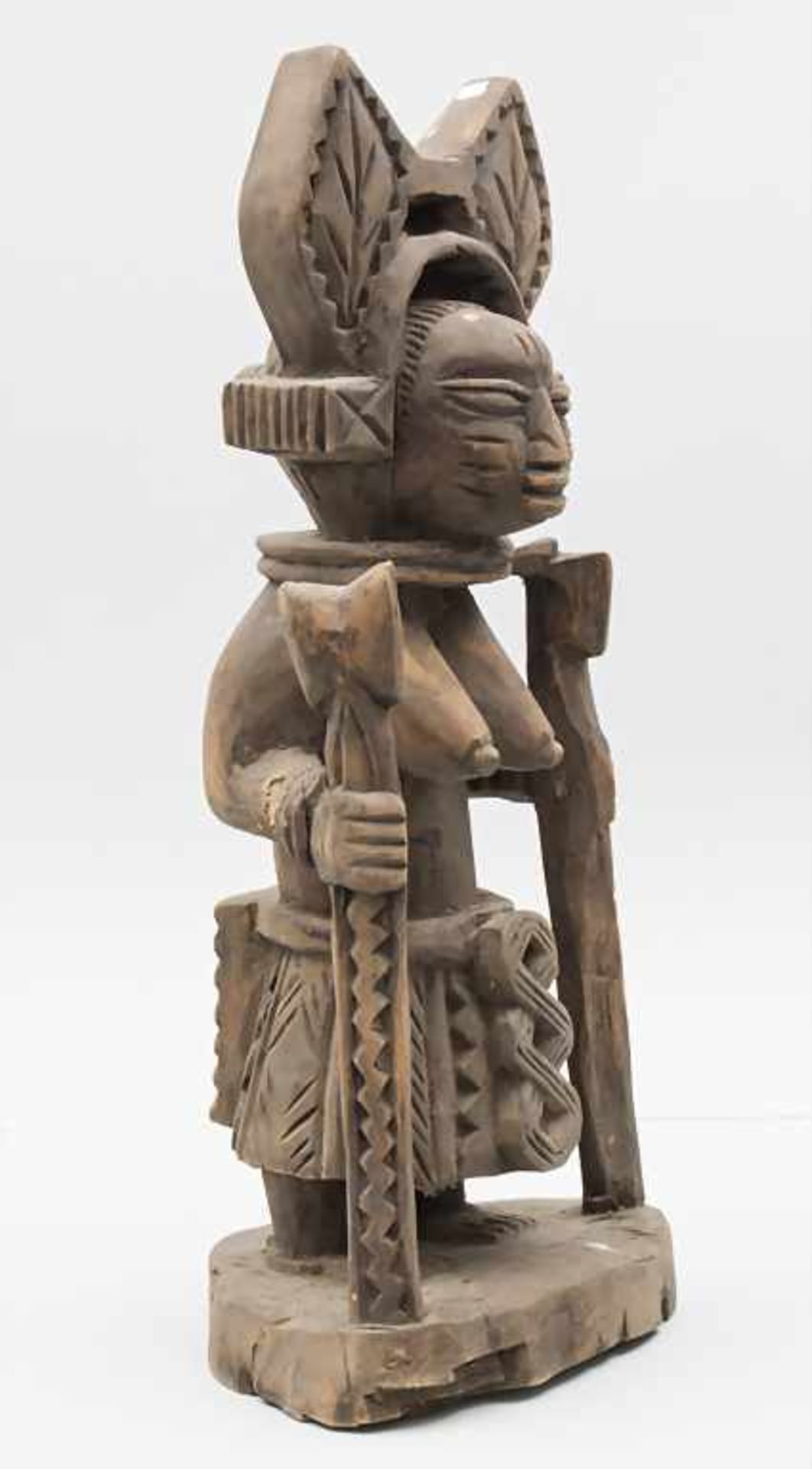 Stehende Youruba-Figur / A standing Yoruba figure, Nigeria - Image 5 of 7