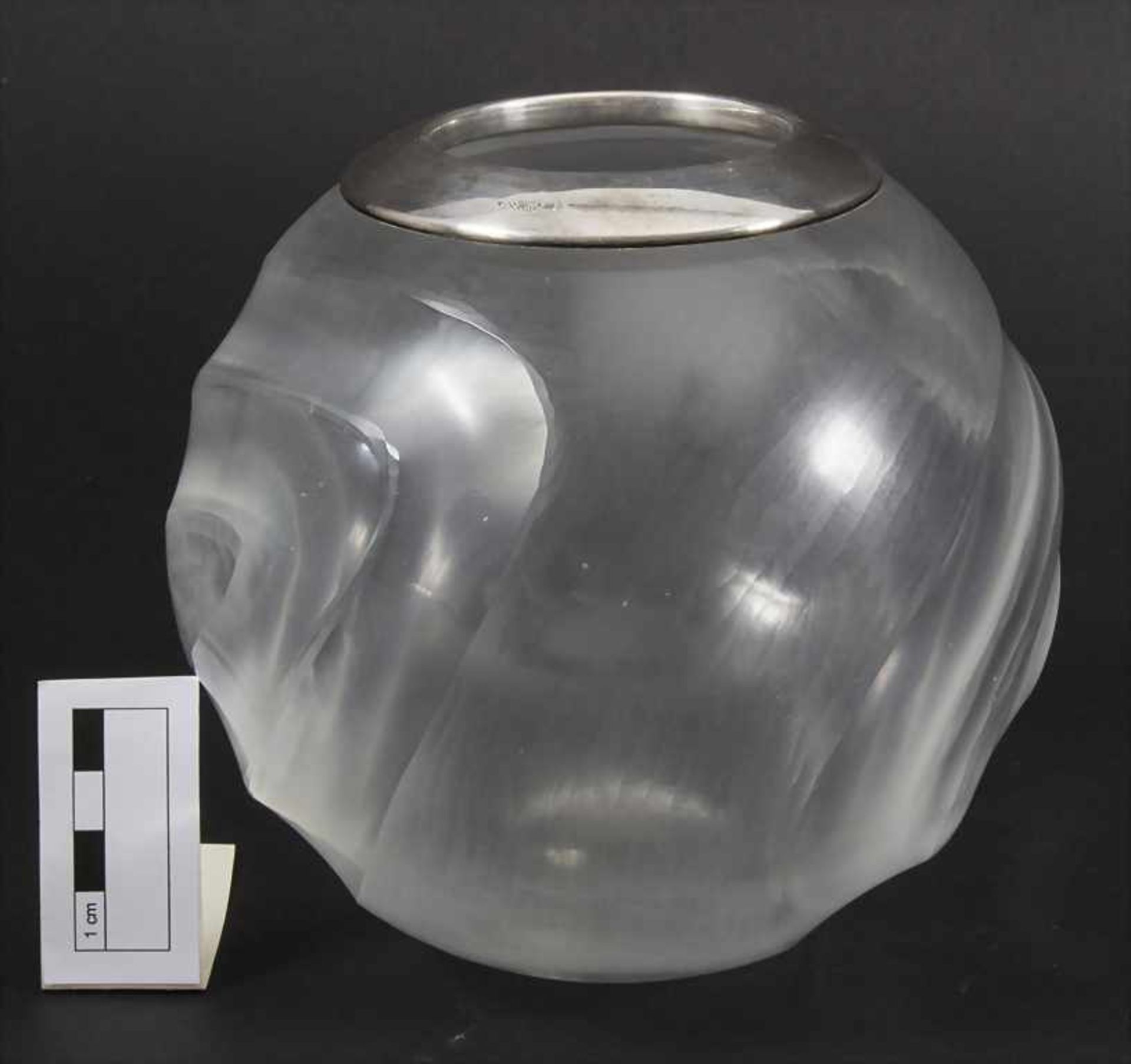 Glas-Kugelvase / A ball vase, Fachschule Eiff Stuttgart, Entw. wohl H. Model, 50er Jahre - Image 2 of 5