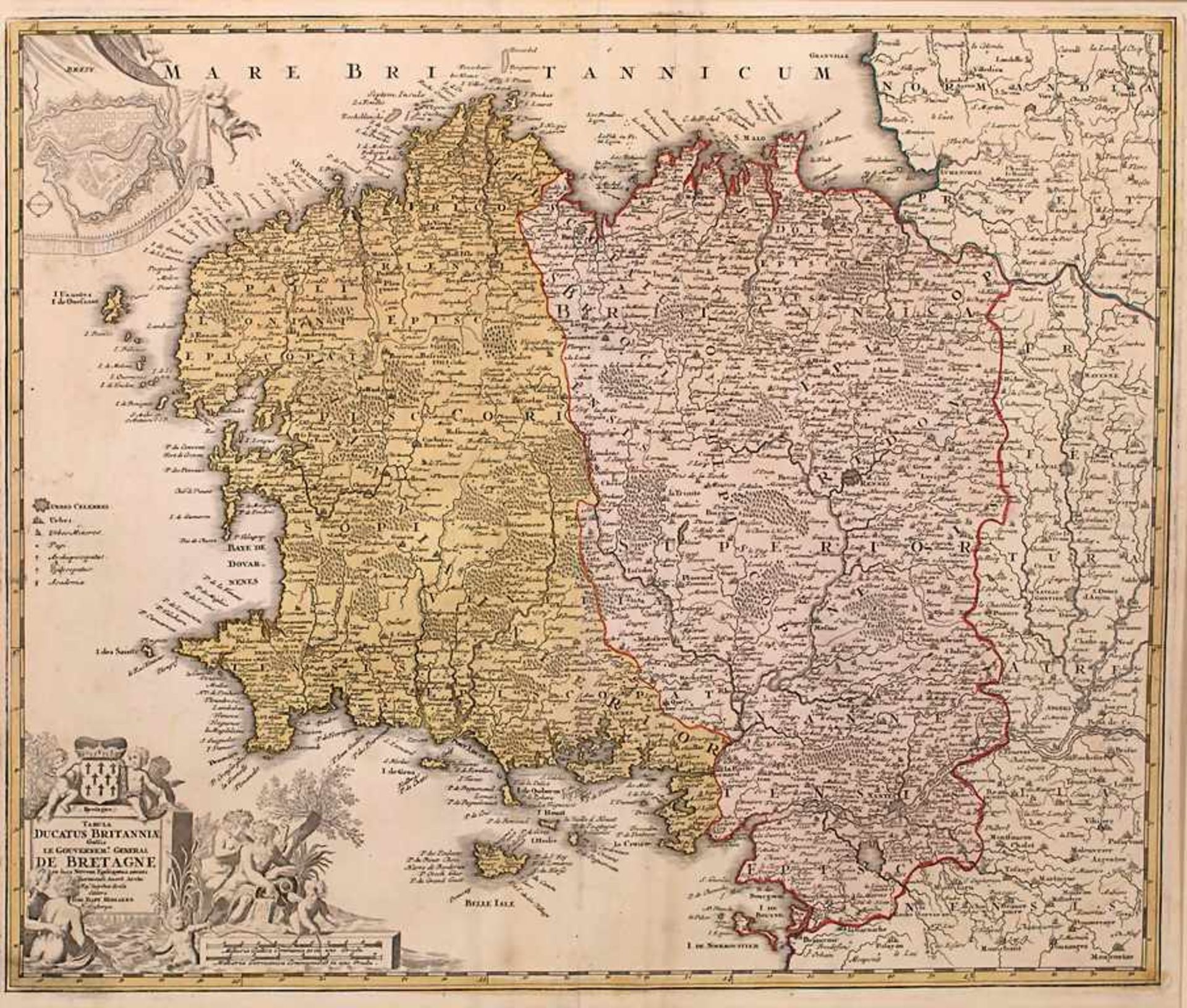 Konvolut 10 Historische Landkarten / A collection of historic maps - Image 7 of 10