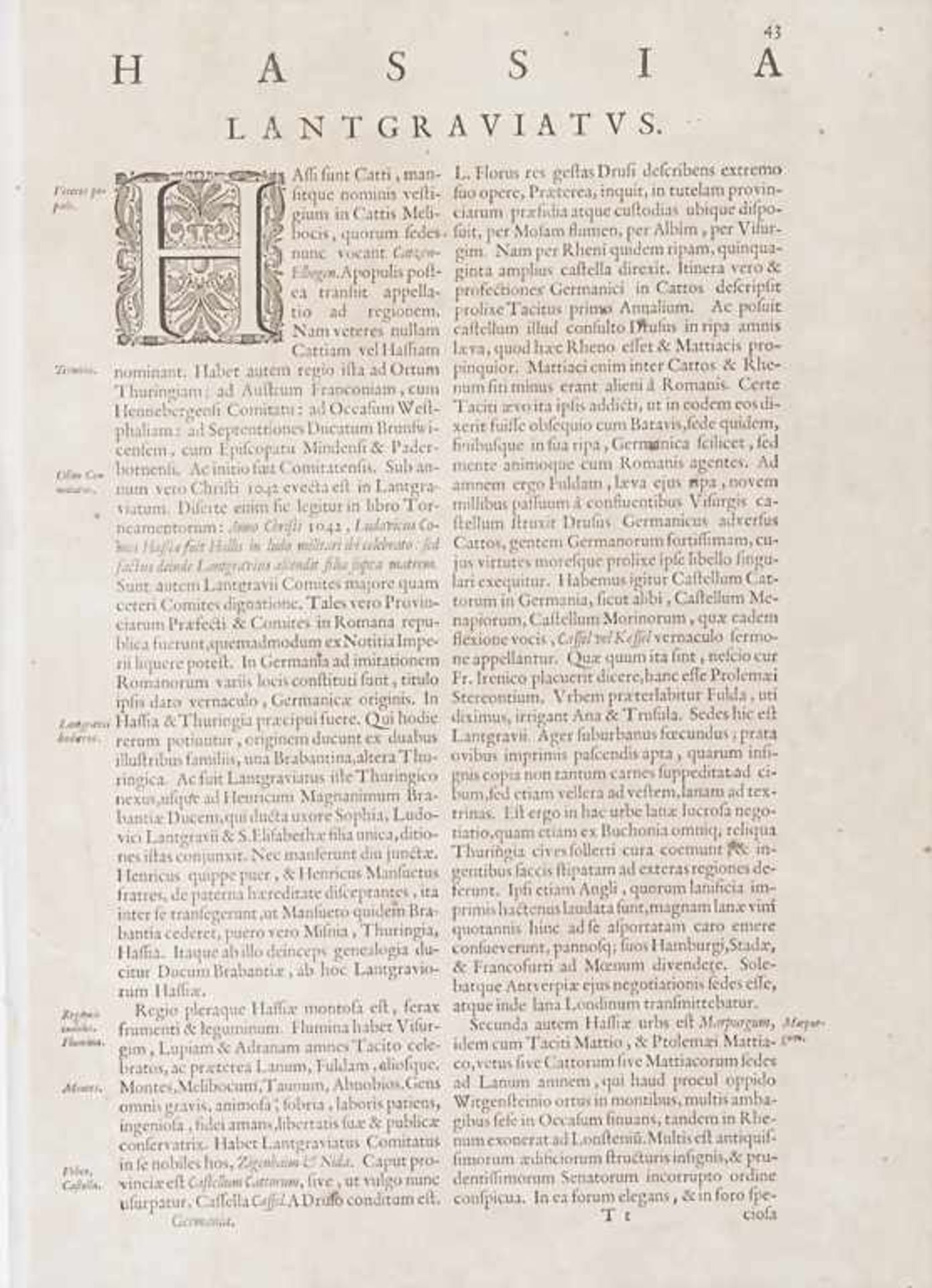 Willem Janszoon Blaeu (1571-1638), Historische Karte Hessens / A historic map of Hesse