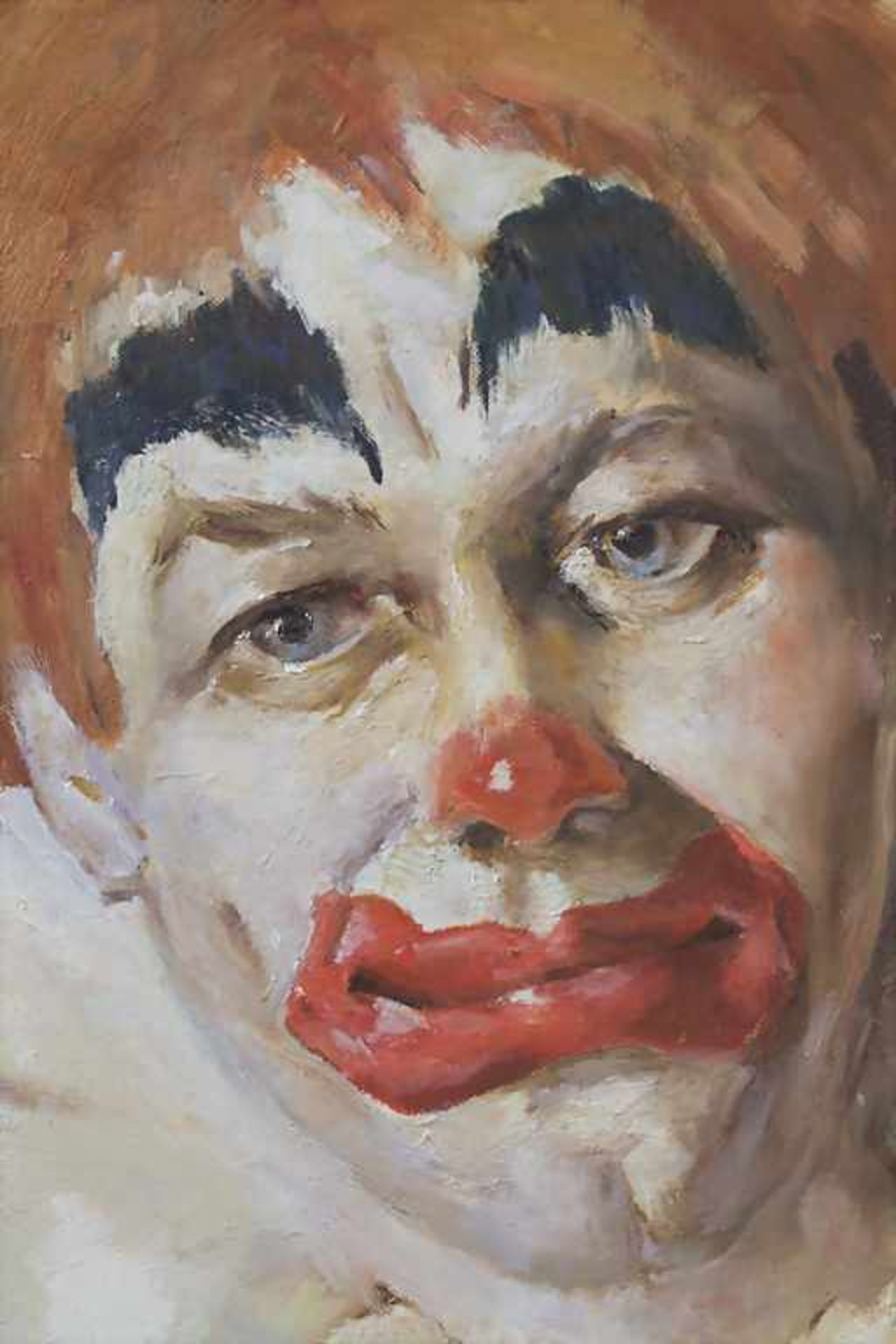 Monogrammist 'GH' (tätig um 1972), 'Trauriger Clown' / 'A sad clown' - Image 4 of 5