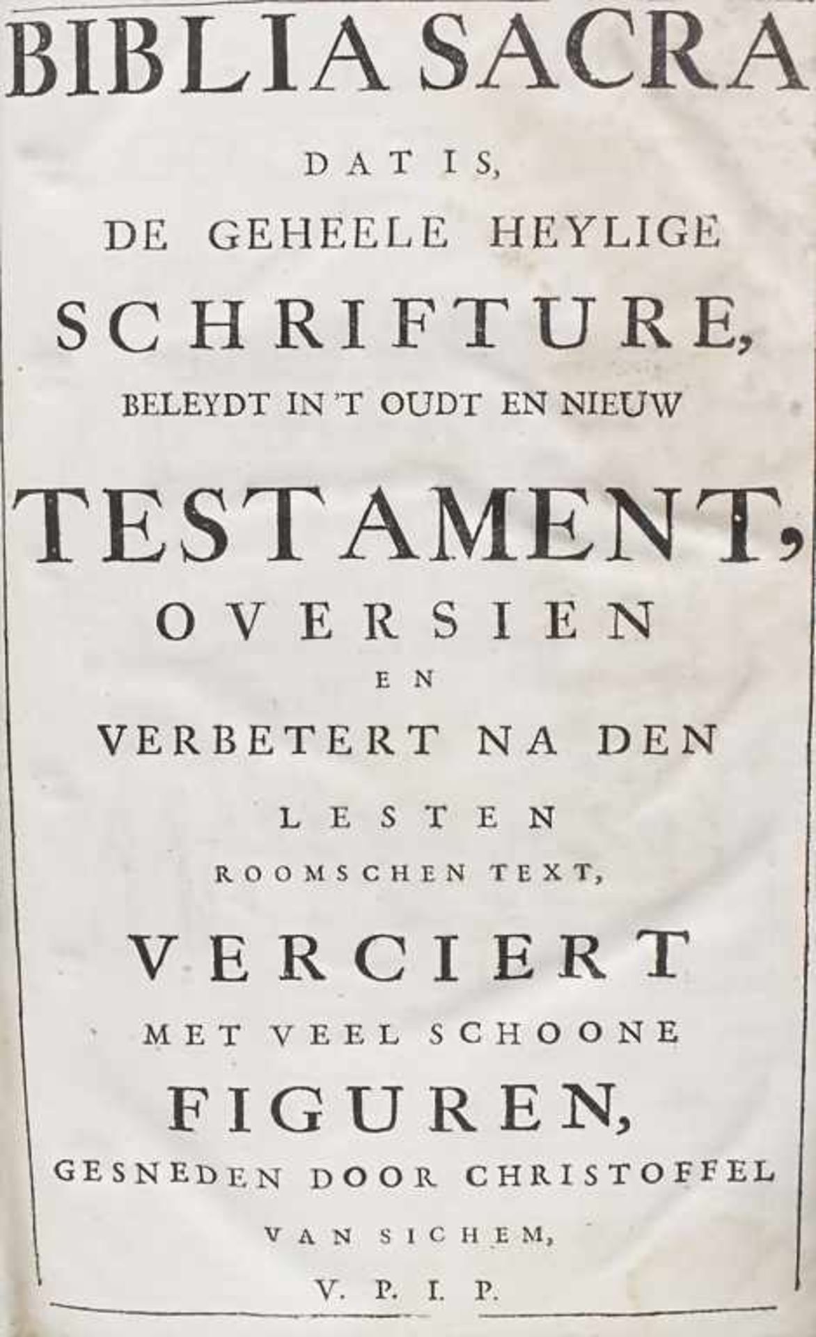 Ian van Moerentorf / van Sichem: 'Biblia Sacra', Antwerpen, 1657
