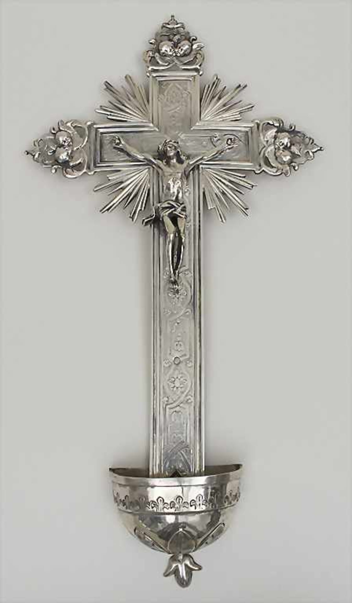 Kruzifix in Silber / A silver crucifix, Belgien, 18 Jh.