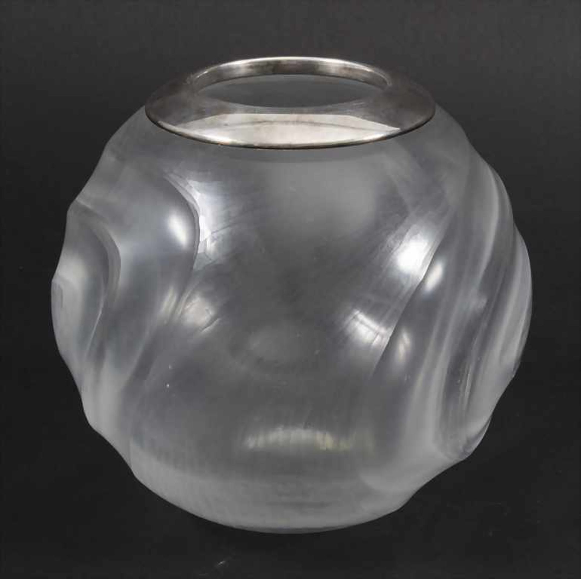 Glas-Kugelvase / A ball vase, Fachschule Eiff Stuttgart, Entw. wohl H. Model, 50er Jahre - Image 4 of 5