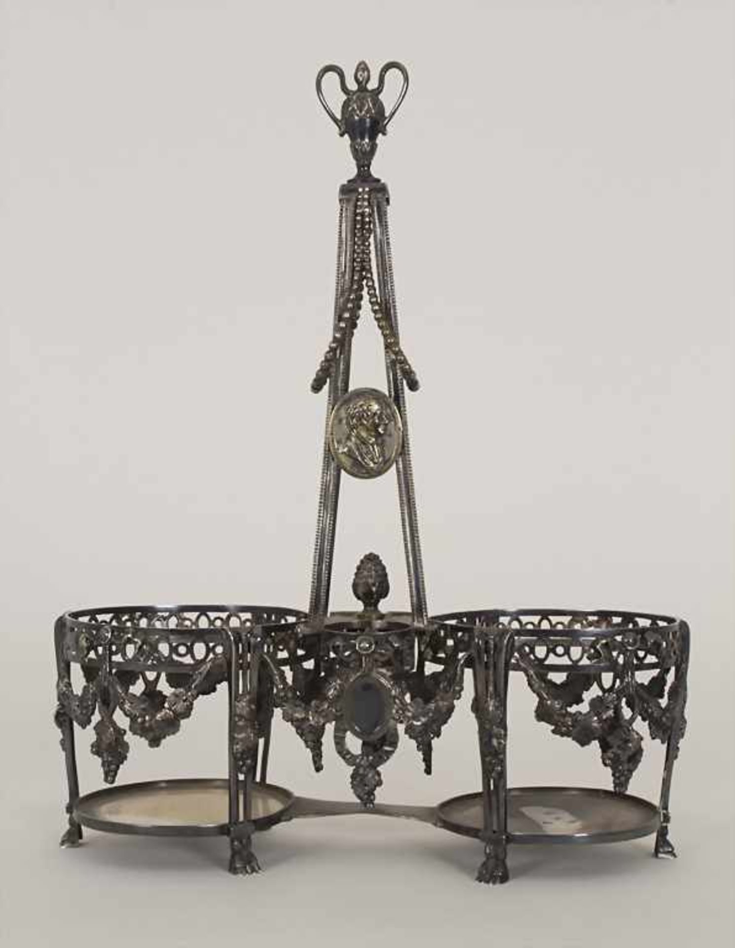 Louis-Seize Menage / A Louis-seize silver cruet stand, Namur, 1789