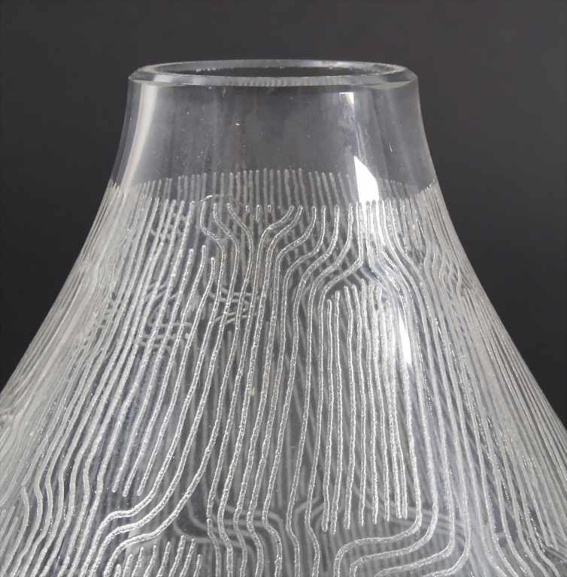 Glas-Kugelvase / A ball vase, Fachschule Eiff Stuttgart, Entw. H. Model, 50er Jahre - Bild 4 aus 5