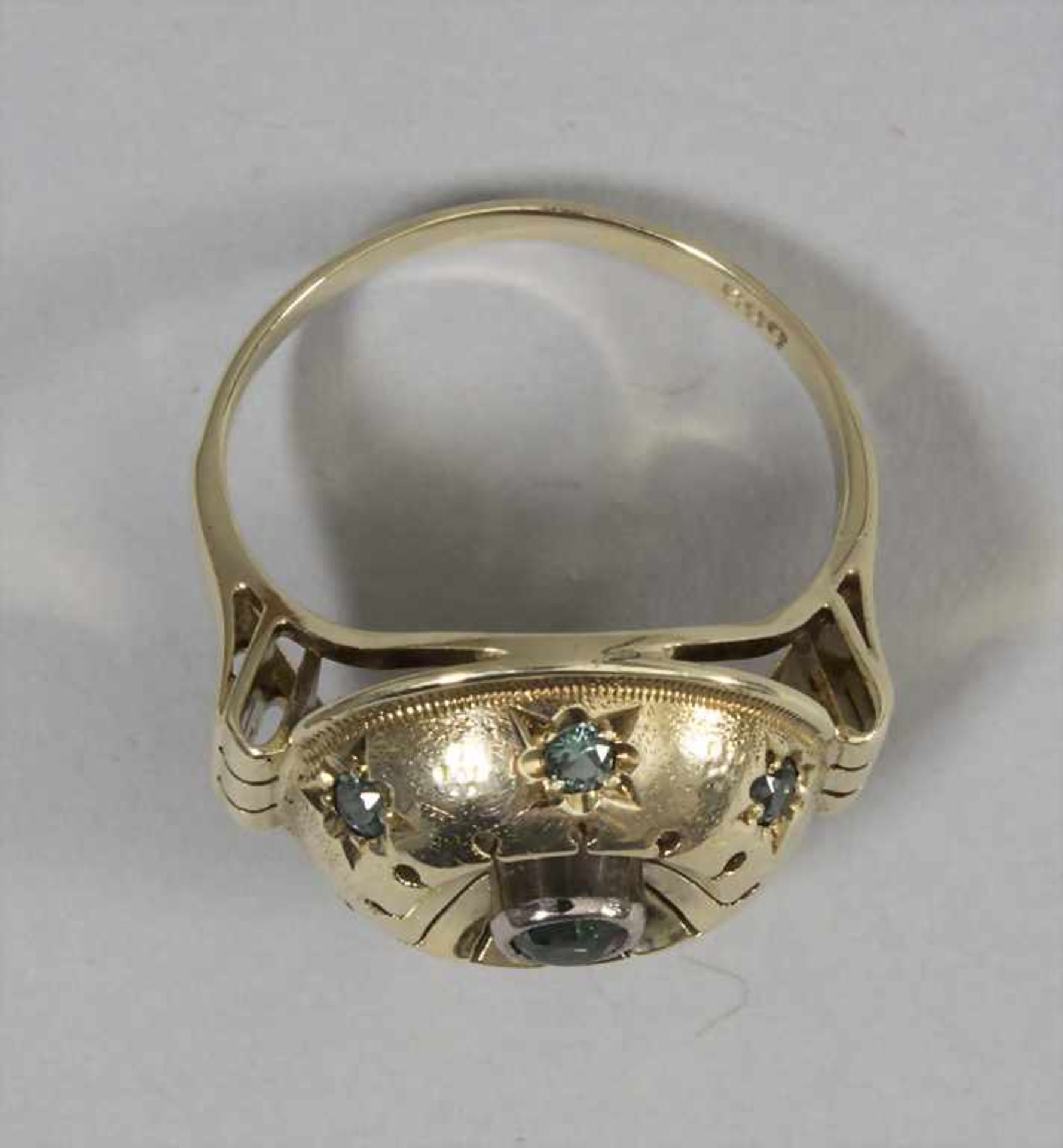 Art Déco Damenring mit Turmalinen / An Art Déco ladies ring with tourmalines - Image 3 of 3