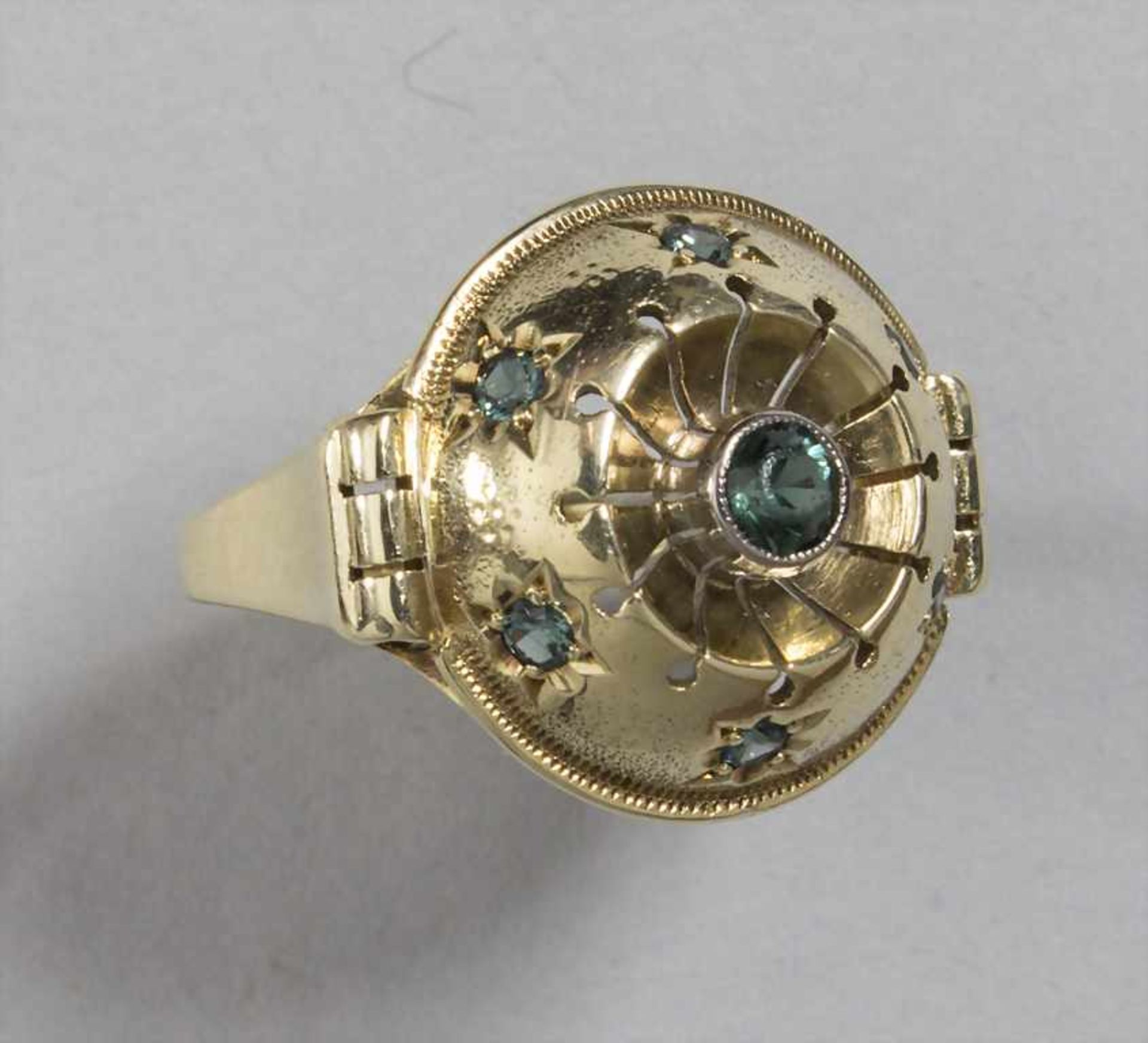 Art Déco Damenring mit Turmalinen / An Art Déco ladies ring with tourmalines - Image 2 of 3