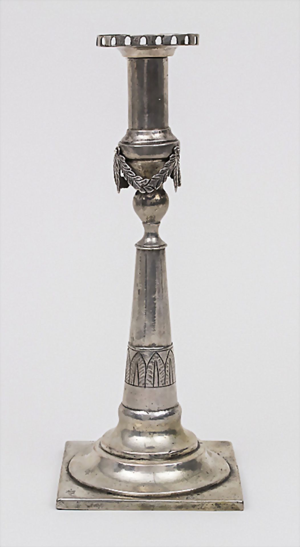 Empire Leuchter / Candle Stick, Johannes Gemza, Kesmark, um 1820
