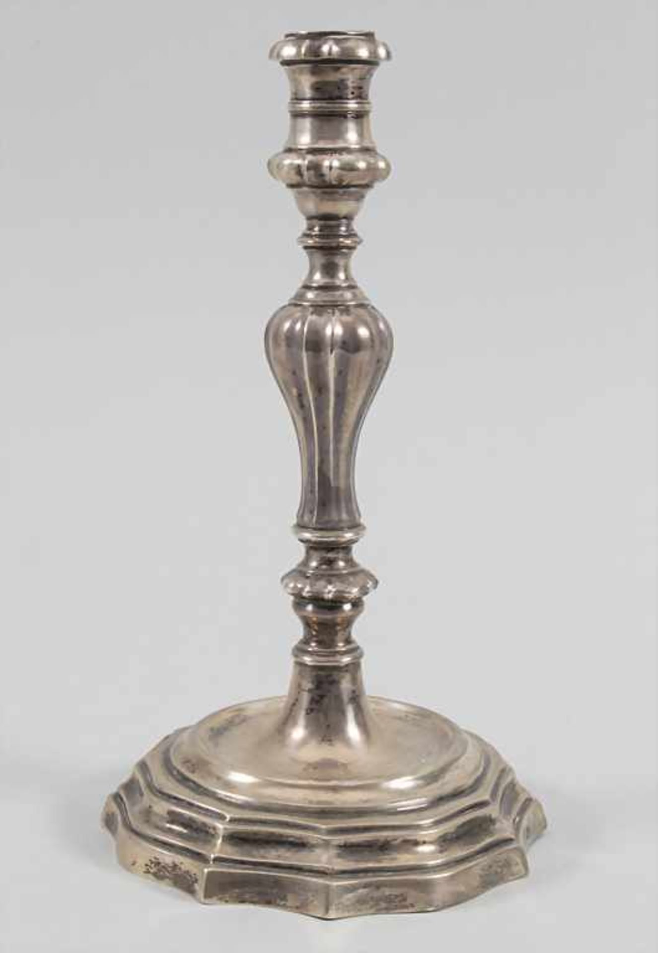 Paar Florentiner Barock Leuchter / A pair of Florence Baroque silver candlesticks, wohl Massimiliano - Image 4 of 18