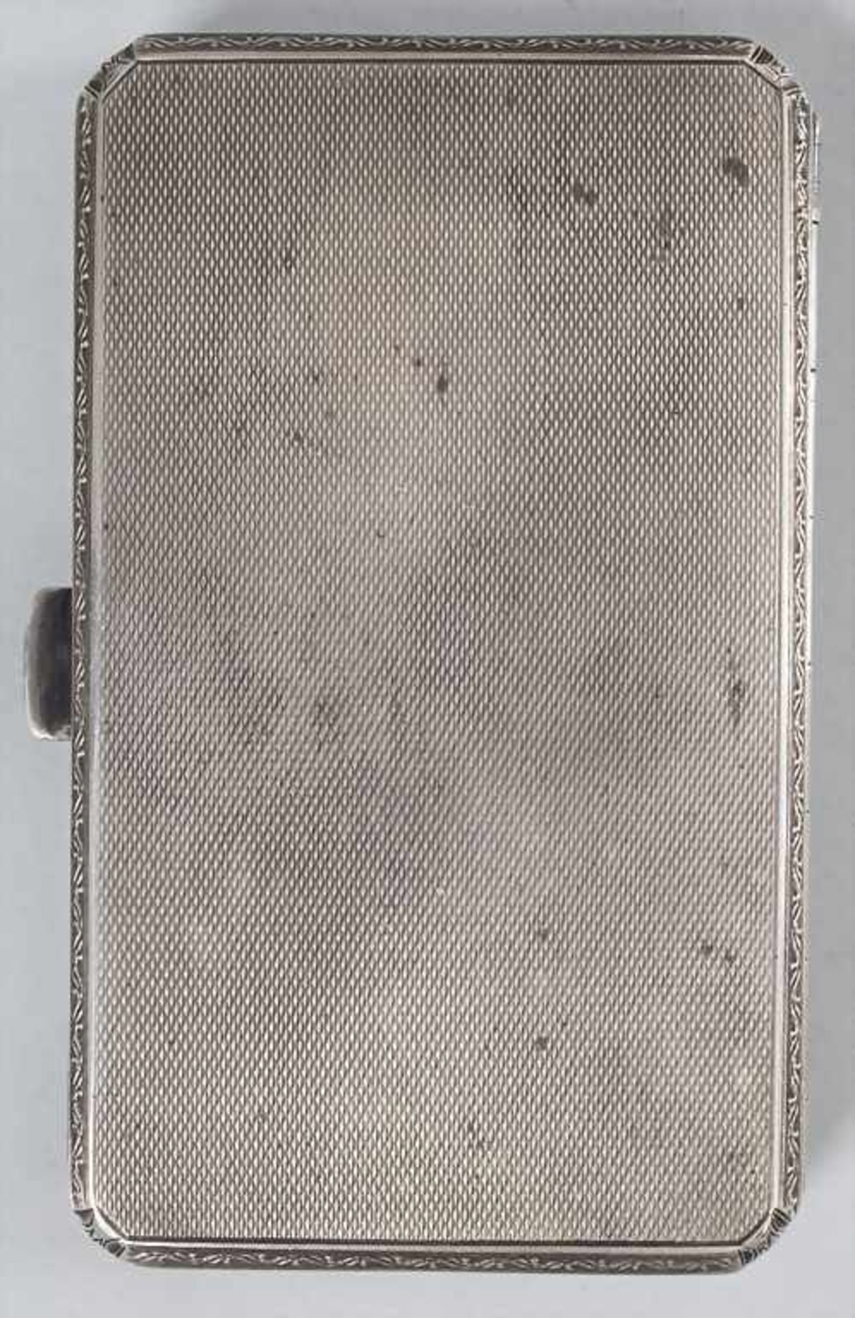 Art Déco Zigarettenetui / An Art Deco silver cigarette case, um 1920 - Image 3 of 5