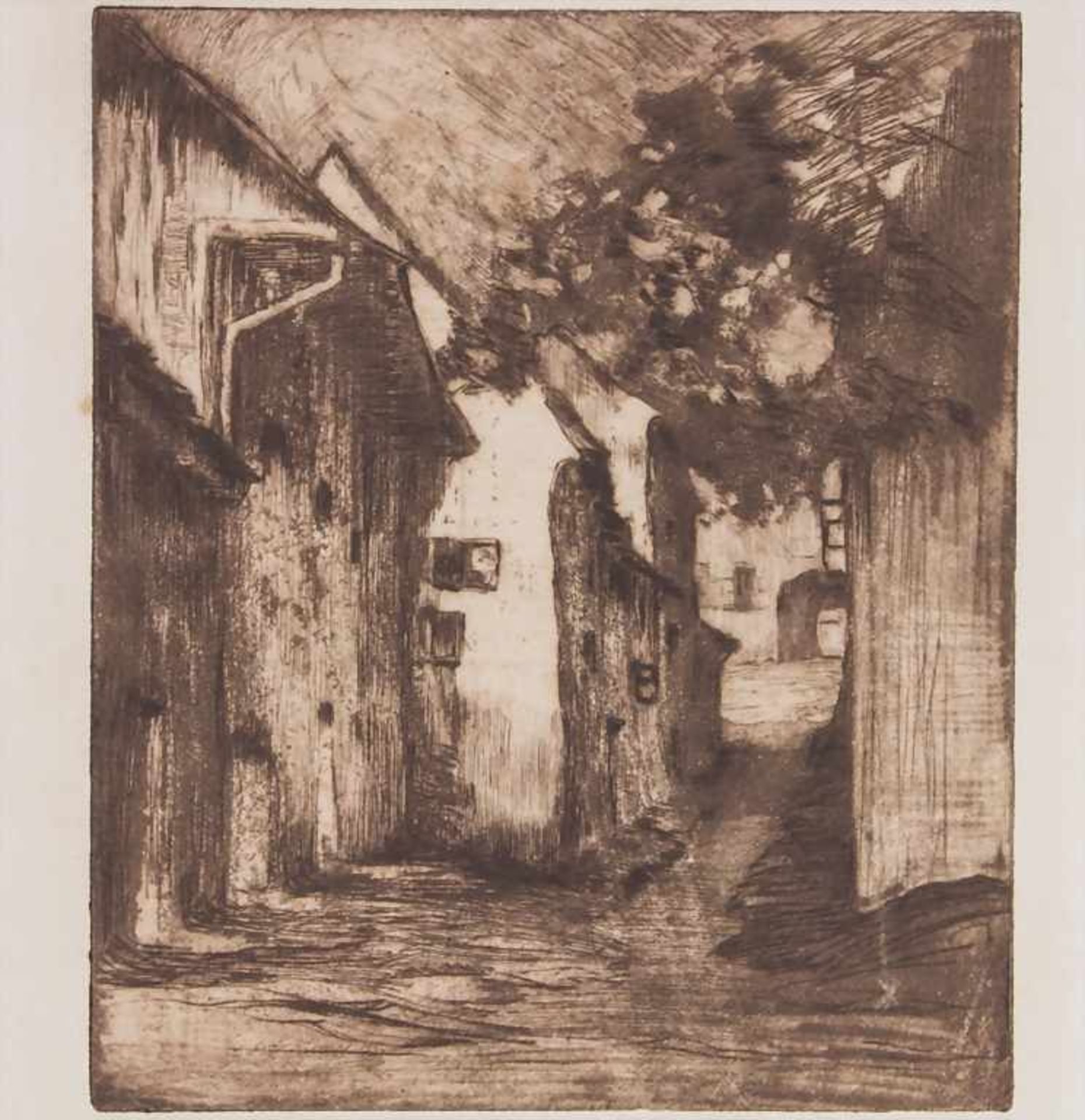 Richard Canisius (1872-1934), 'Gasse' / 'An alley'