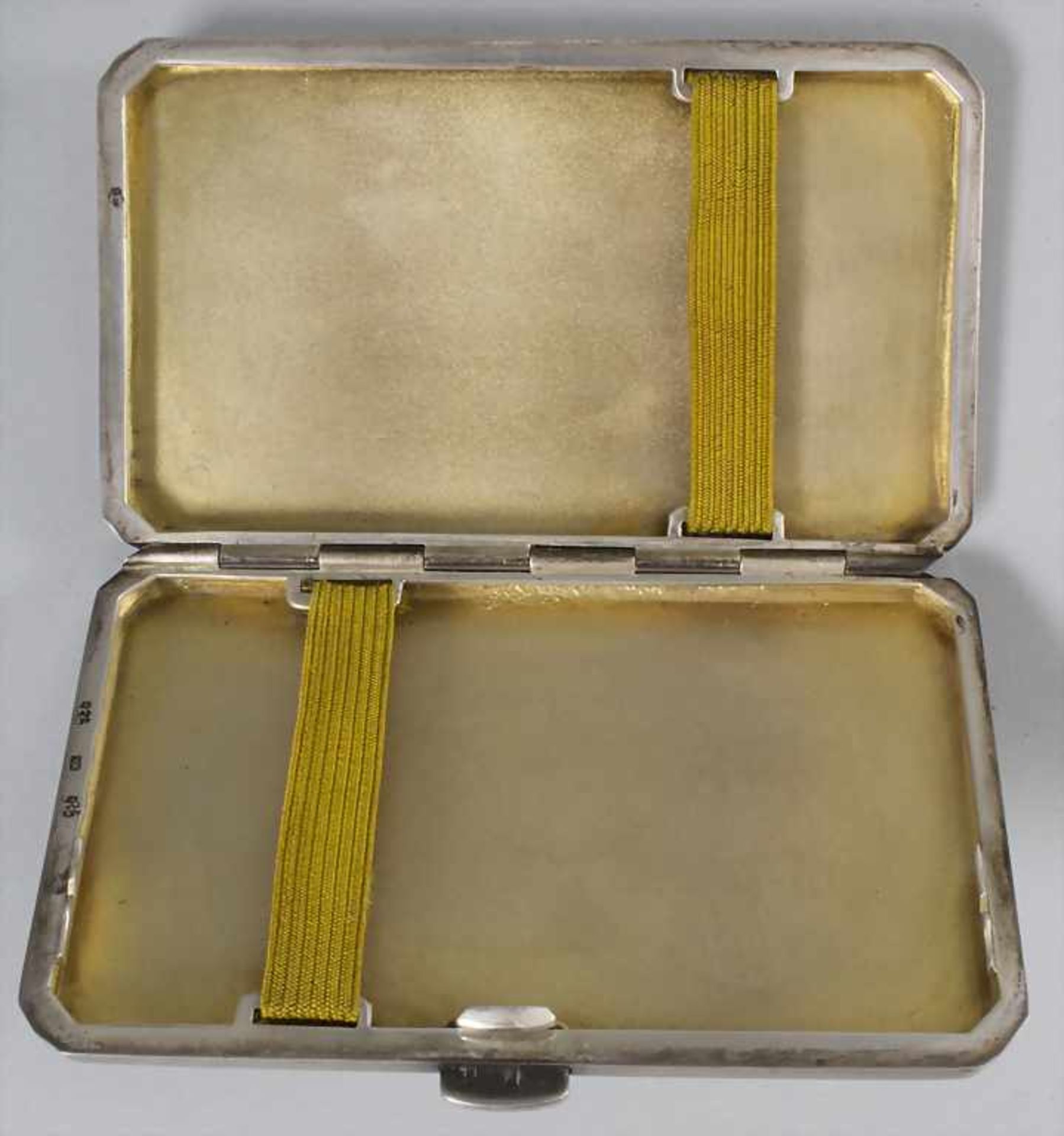 Art Déco Zigarettenetui / An Art Deco silver cigarette case, um 1920 - Image 4 of 5