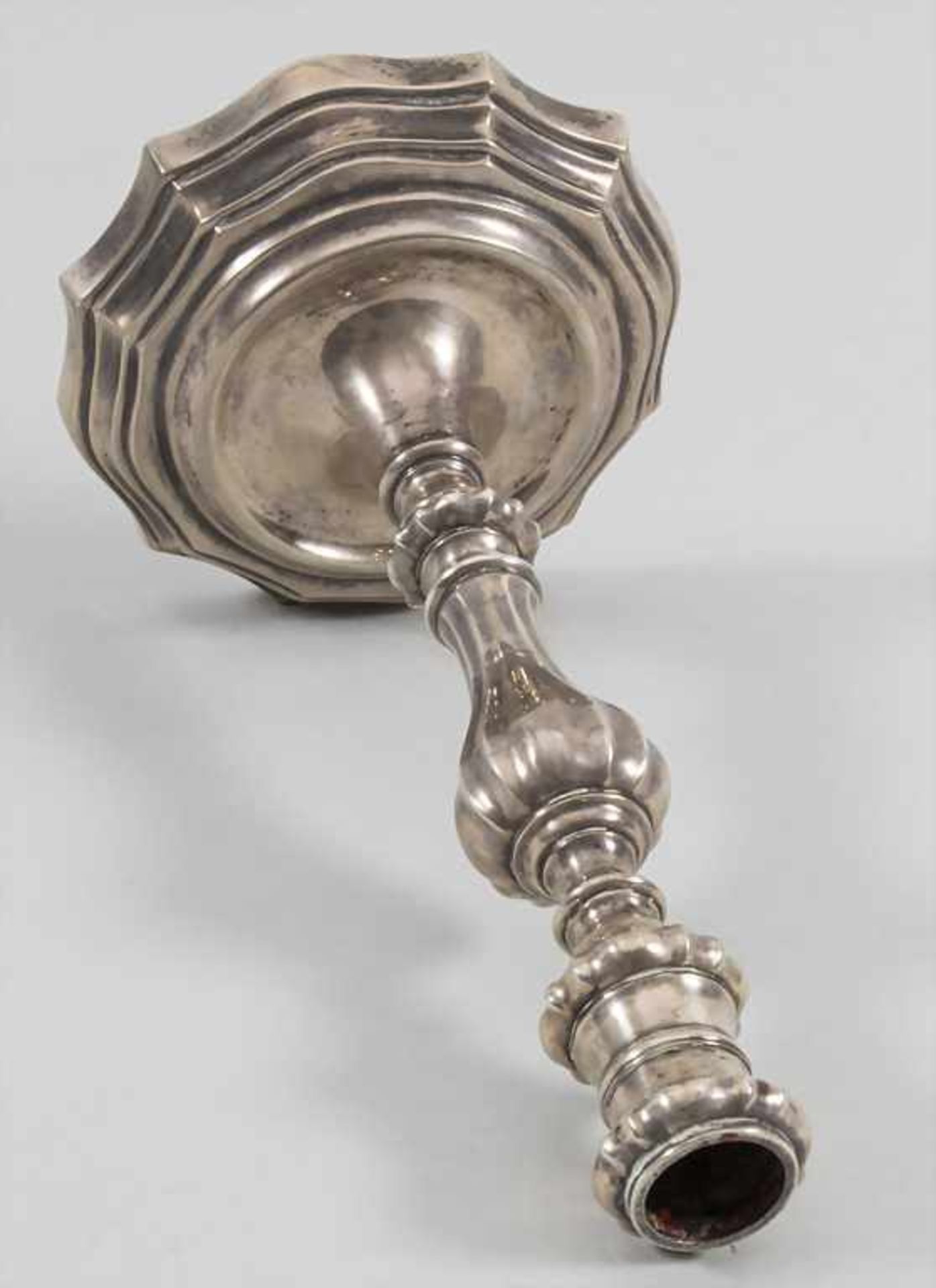 Paar Florentiner Barock Leuchter / A pair of Florence Baroque silver candlesticks, wohl Massimiliano - Image 12 of 18
