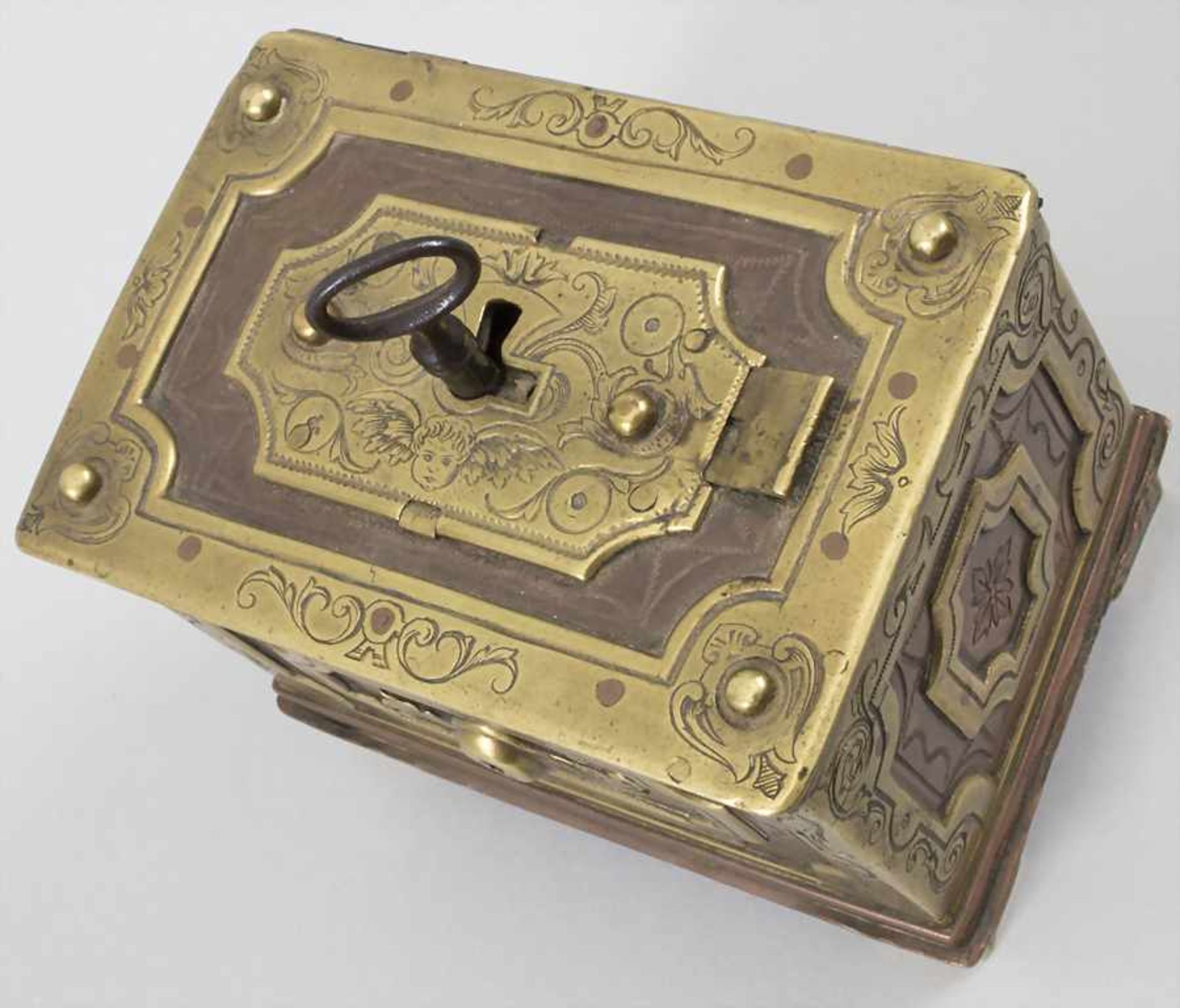 Abschließbare Kassette / A lockable casket, 19. Jh. - Image 3 of 6