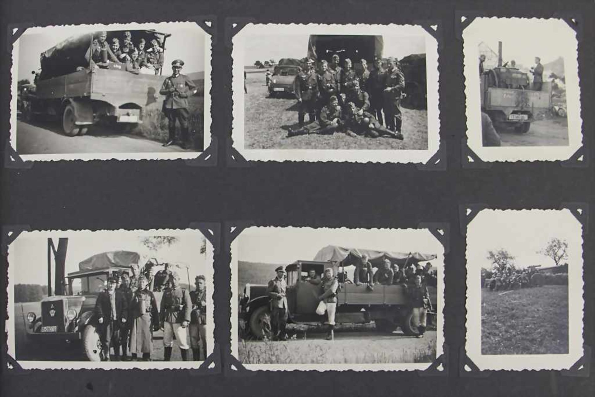 Foto-Nachlass Kriegsfotografien 2. Weltkrieg in 2 Alben / Photo estate war photographs WW II