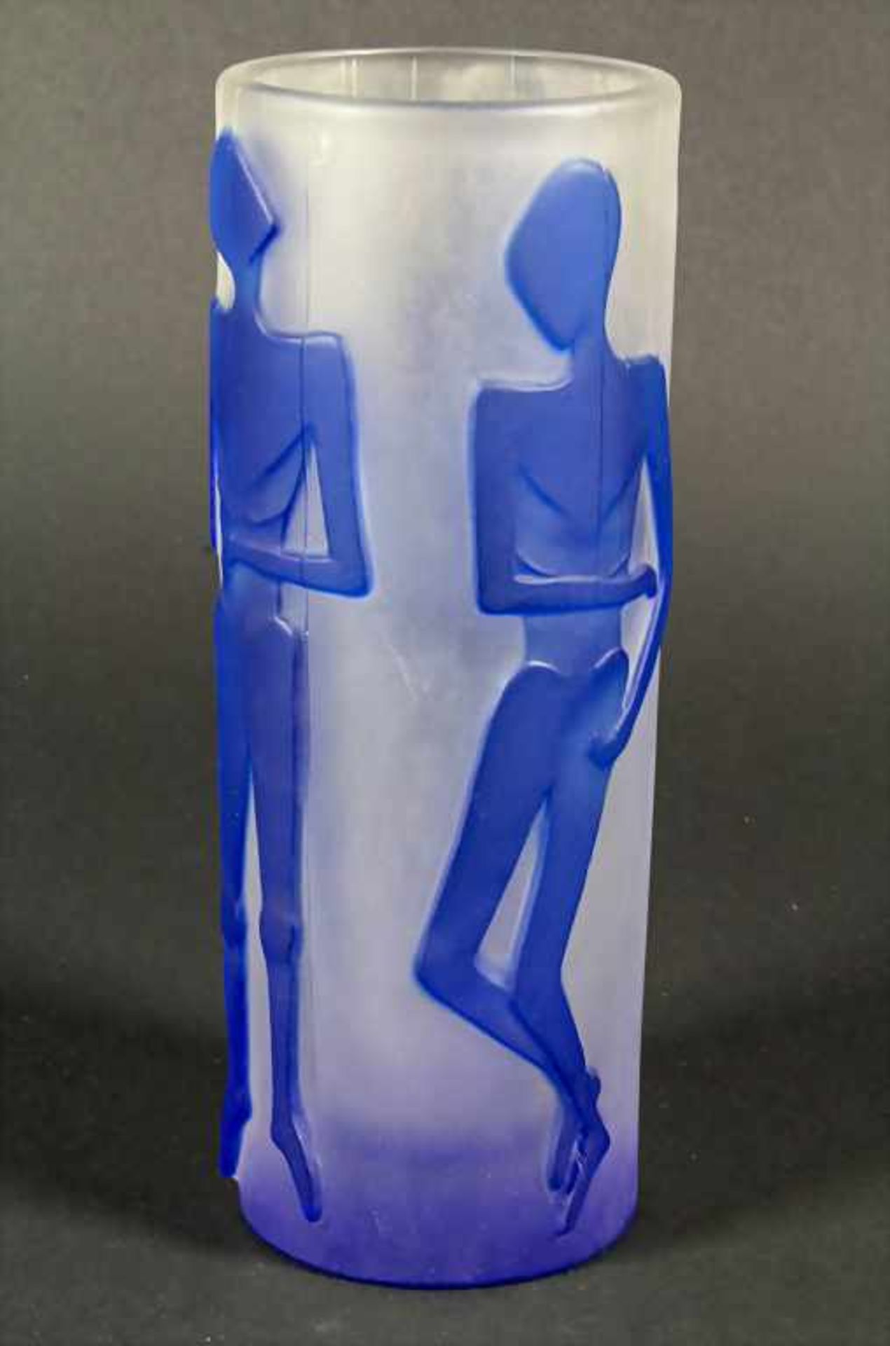 Studio-Glasziervase / A decorative studio glass vase, wohl Böhmen, um 1980